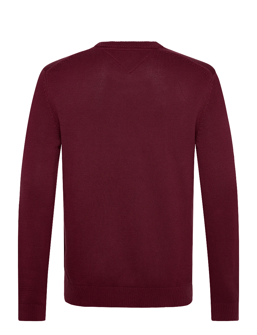 Tommy Jeans - TJM SLIM ESS SWEATER EXT - rundhals - red wine - 2