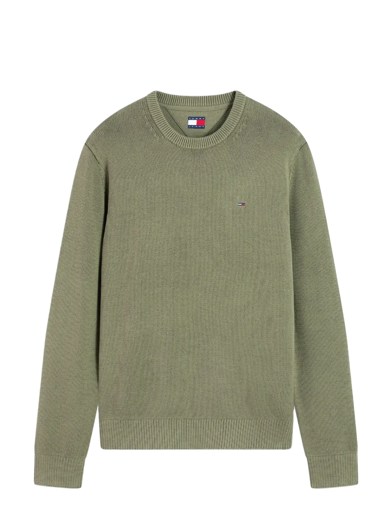 Tommy Jeans TJM SLIM ESS SWEATER EXT - Rund hals - ROCKY MOUNTAIN / khaki/green