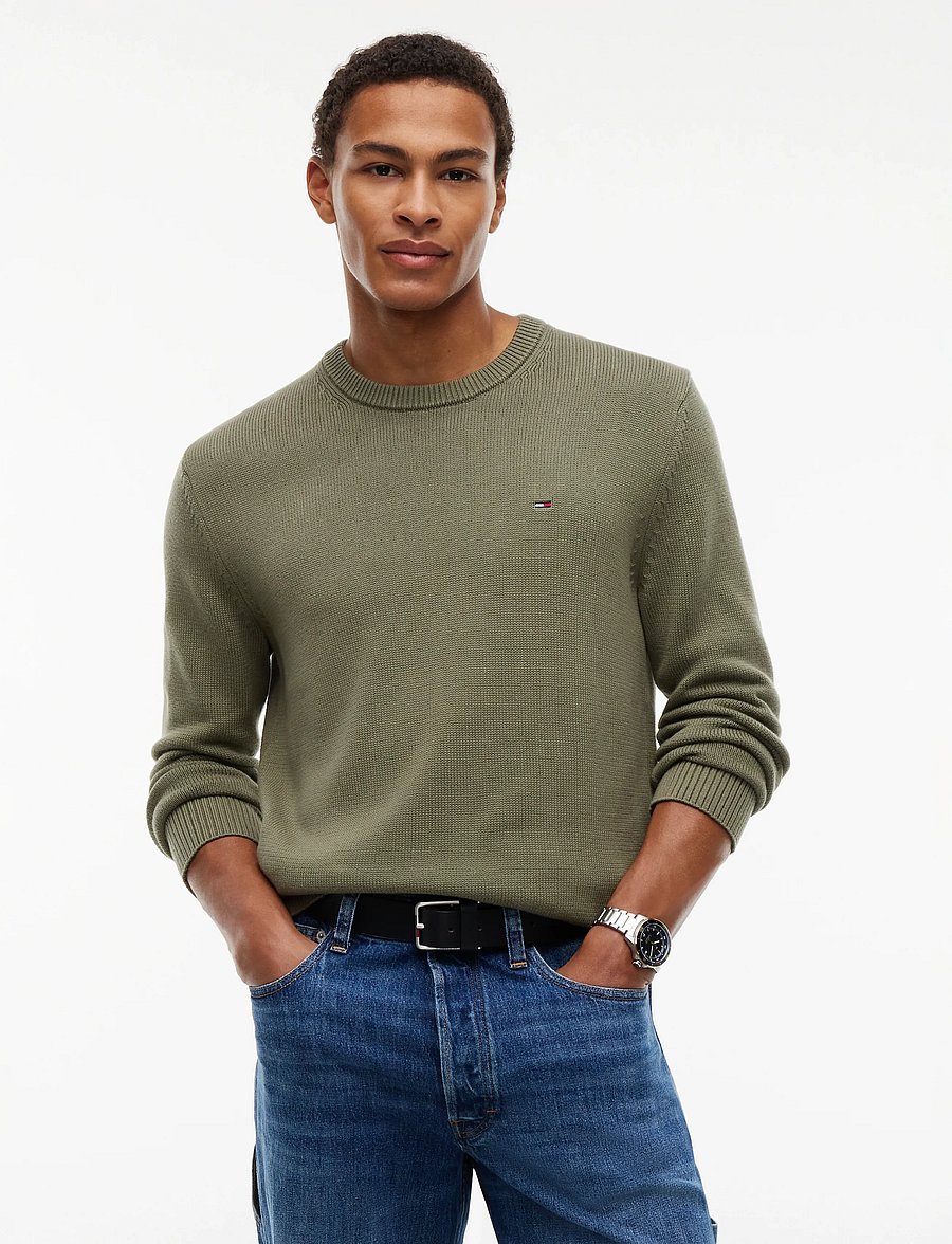 Tommy Jeans - TJM SLIM ESS SWEATER EXT - rund hals - rocky mountain - 0
