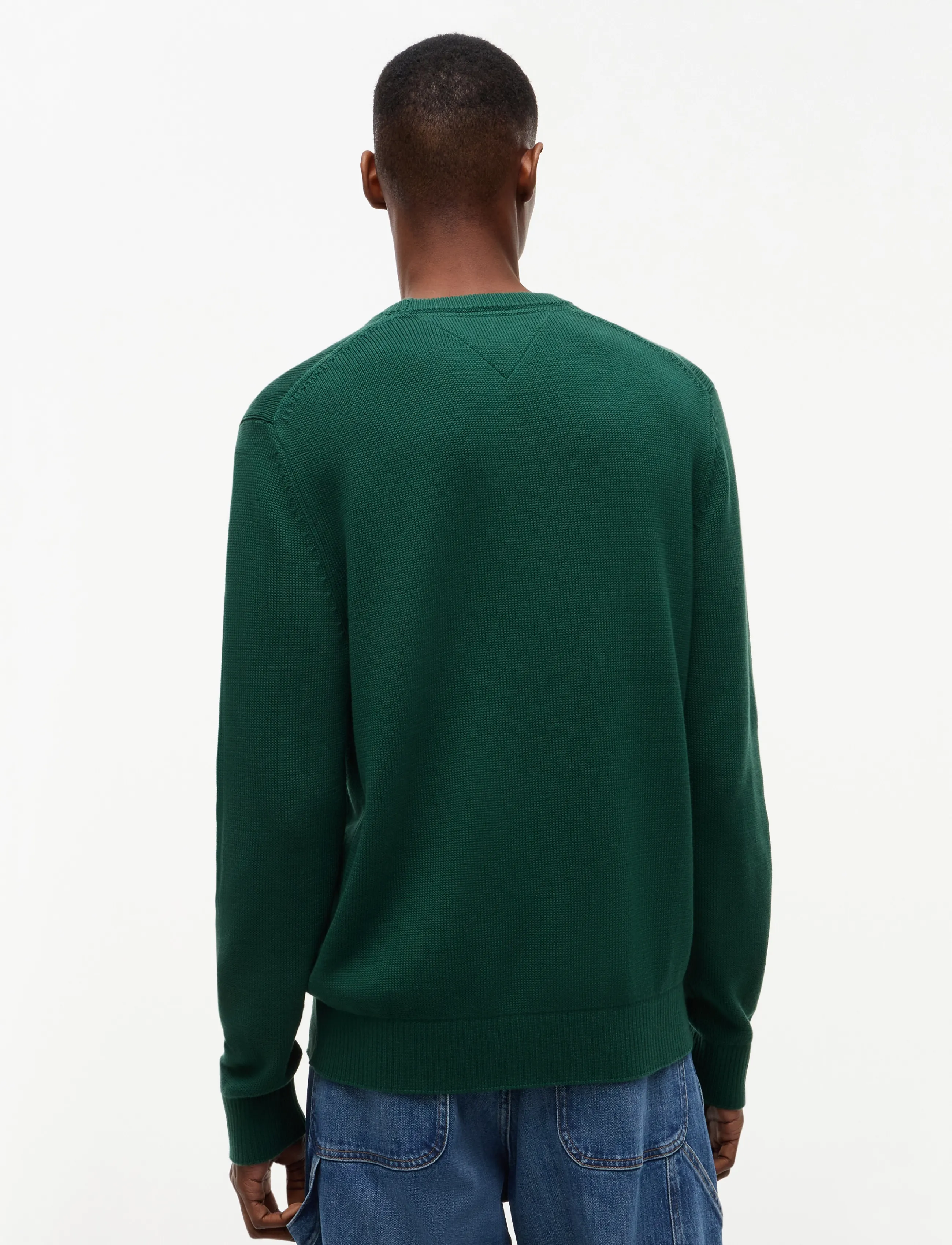 Tommy Jeans - TJM SLIM ESS SWEATER EXT - Ümara kaelusega - velvet green - 2