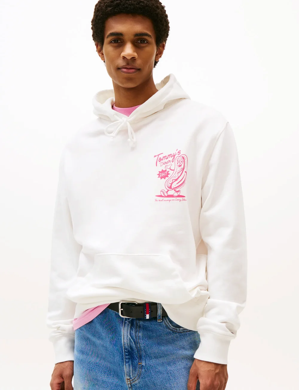 Tommy Jeans - TJM REG NOVELTY FAIR HOODIE - hættetrøjer - ecru - 0