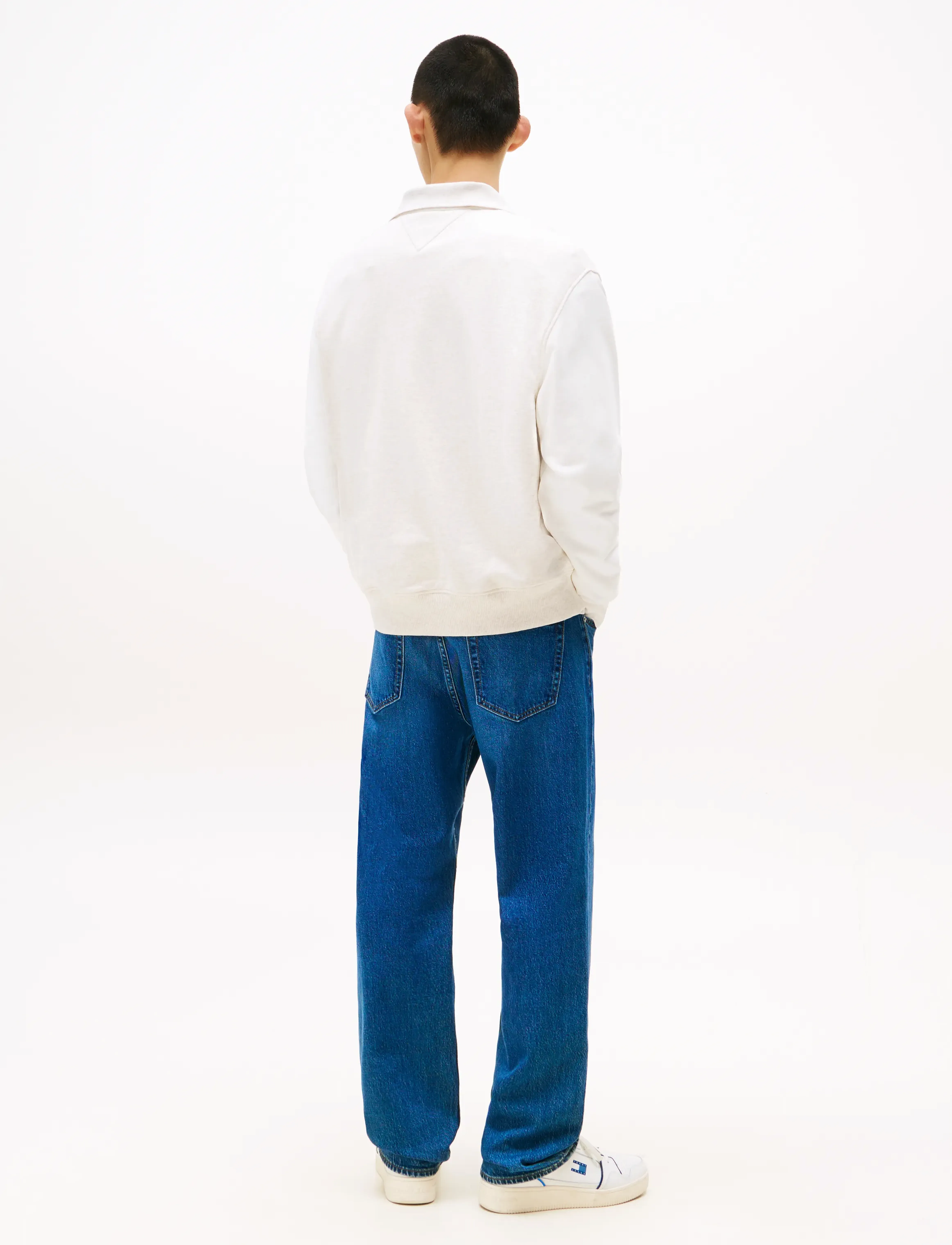Tommy Jeans - TJM RLX COLORBLOCK MONO RUGBY - pirkt pēc stila - oat marl htr - 3