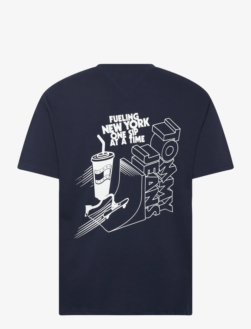 Tommy Jeans - TJM RLX SKATER BACK GRAPHIC TEE - kortærmede t-shirts - dark night navy - 2