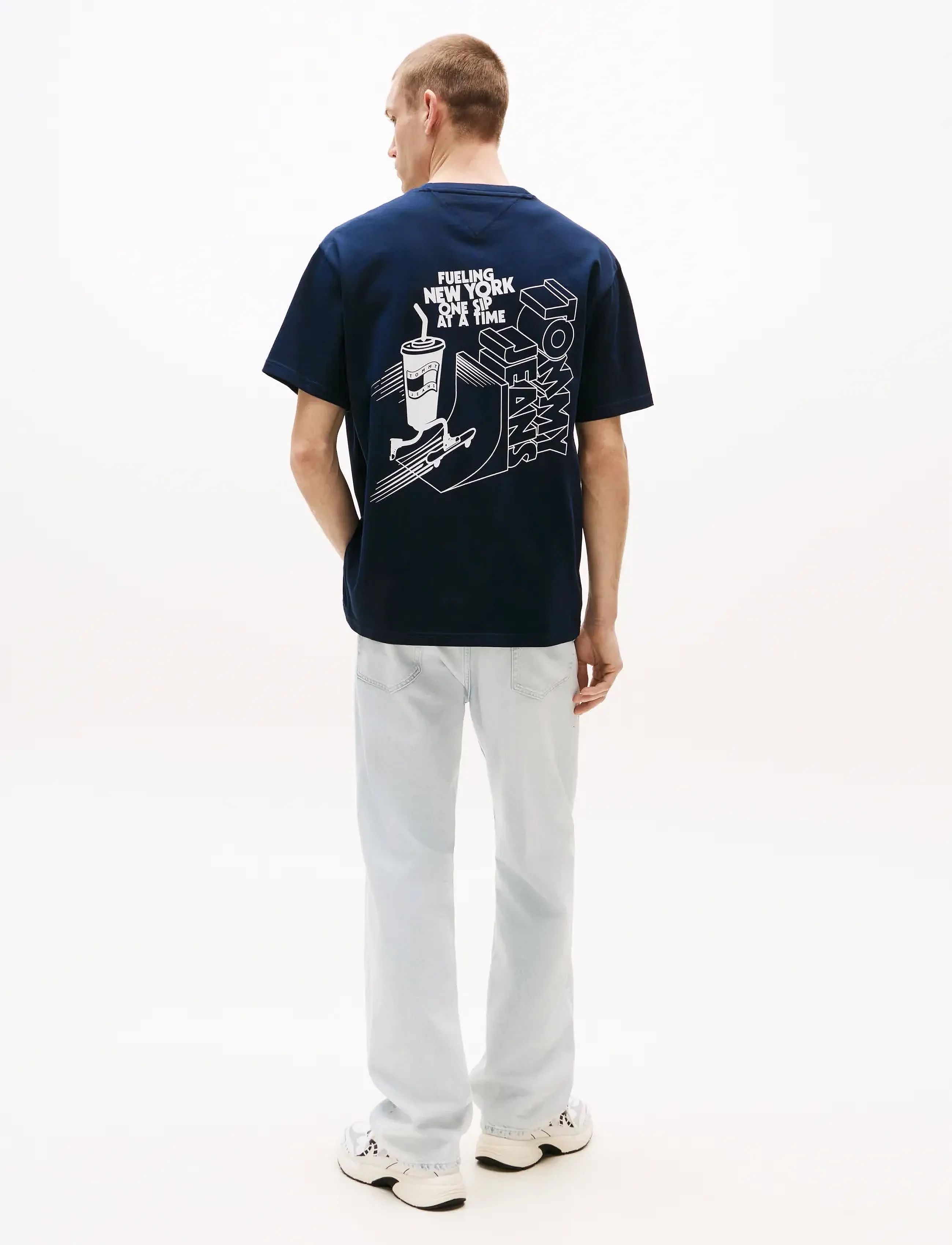 Tommy Jeans - TJM RLX SKATER BACK GRAPHIC TEE - dark night navy - 4