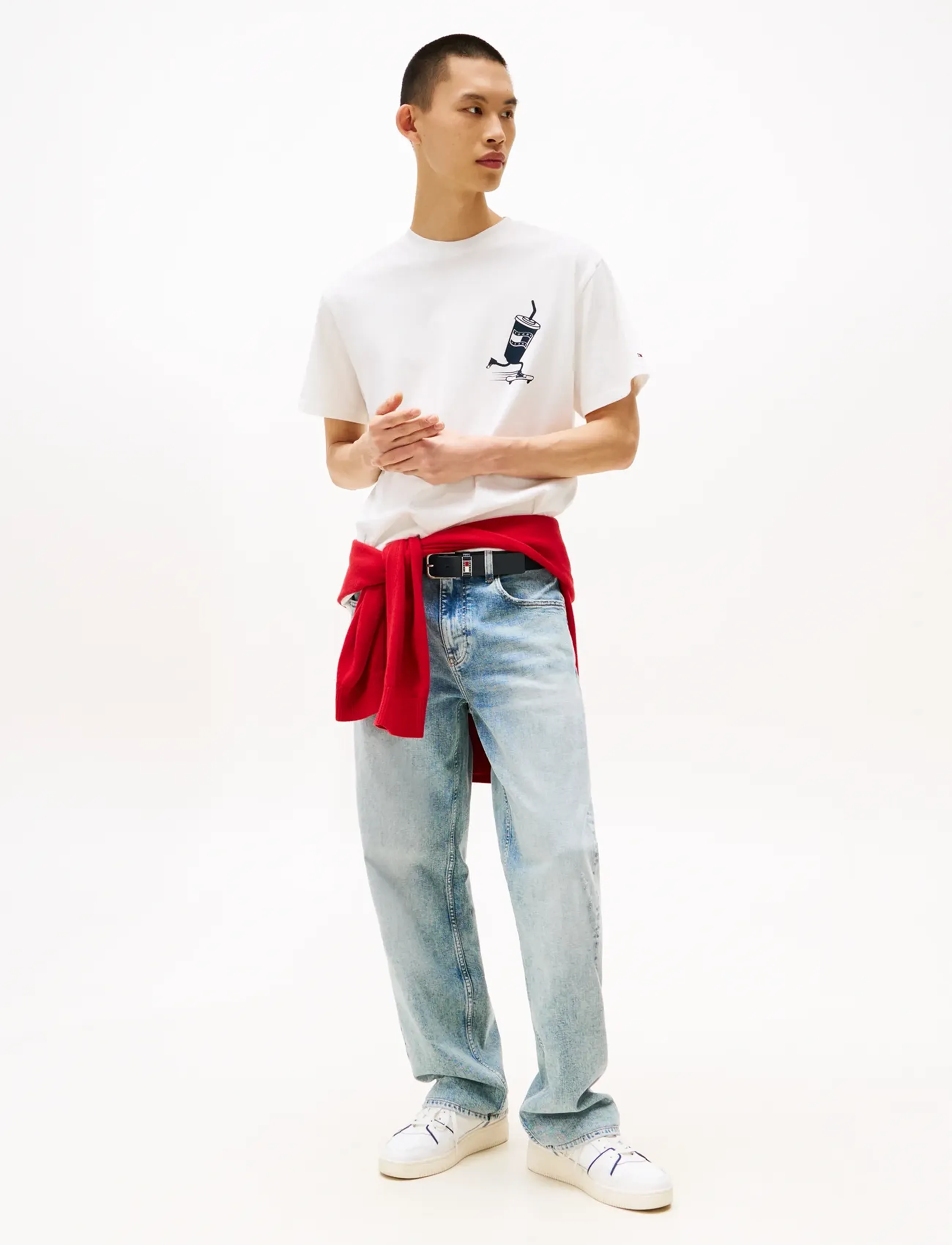 Tommy Jeans - TJM RLX SKATER BACK GRAPHIC TEE - ecru - 2