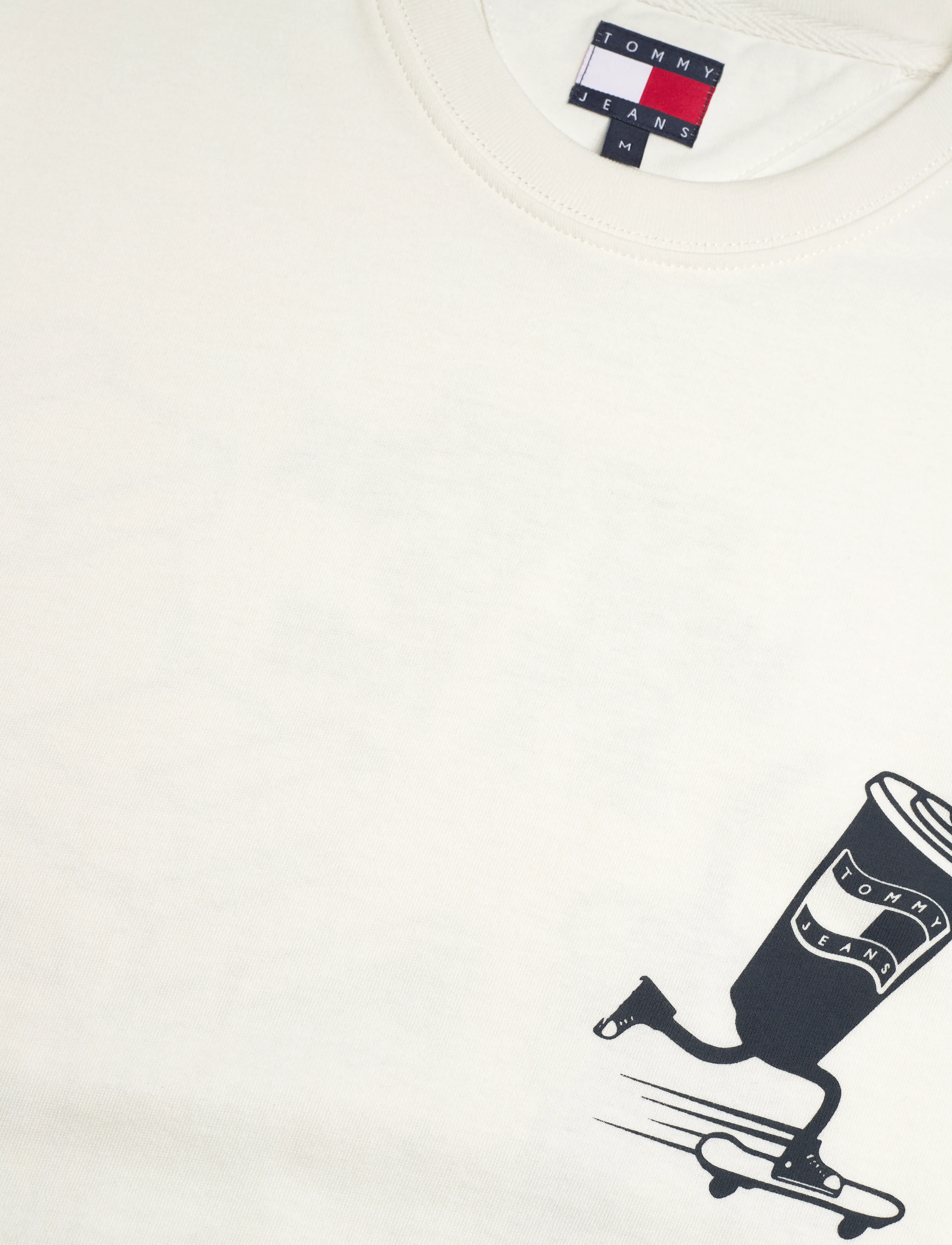 Tommy Jeans - TJM RLX SKATER BACK GRAPHIC TEE - ecru - 5
