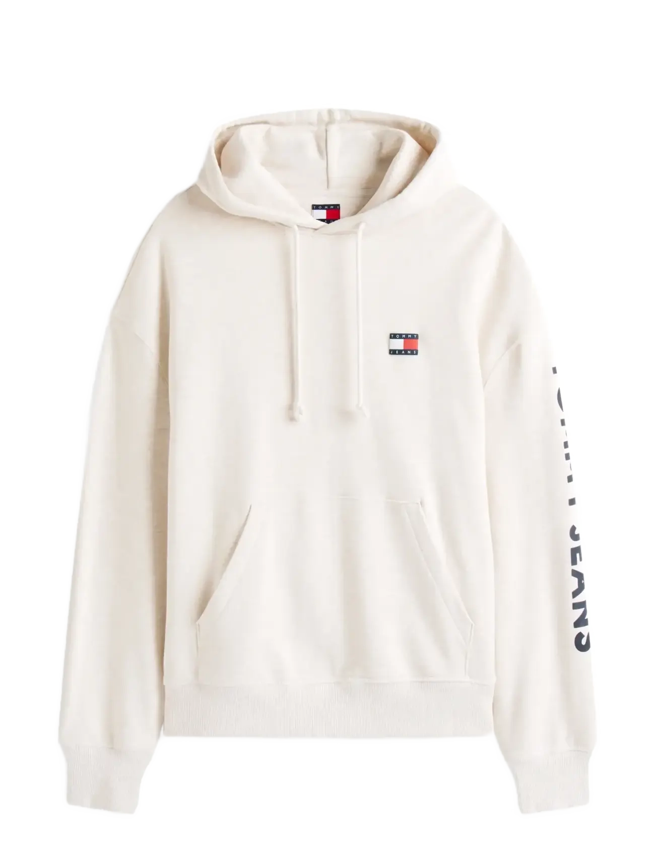 Tommy Jeans TJM CRP NEW CLASSICS HOODIE EXT - Tommy Hilfiger - OAT MARL HTR / cream
