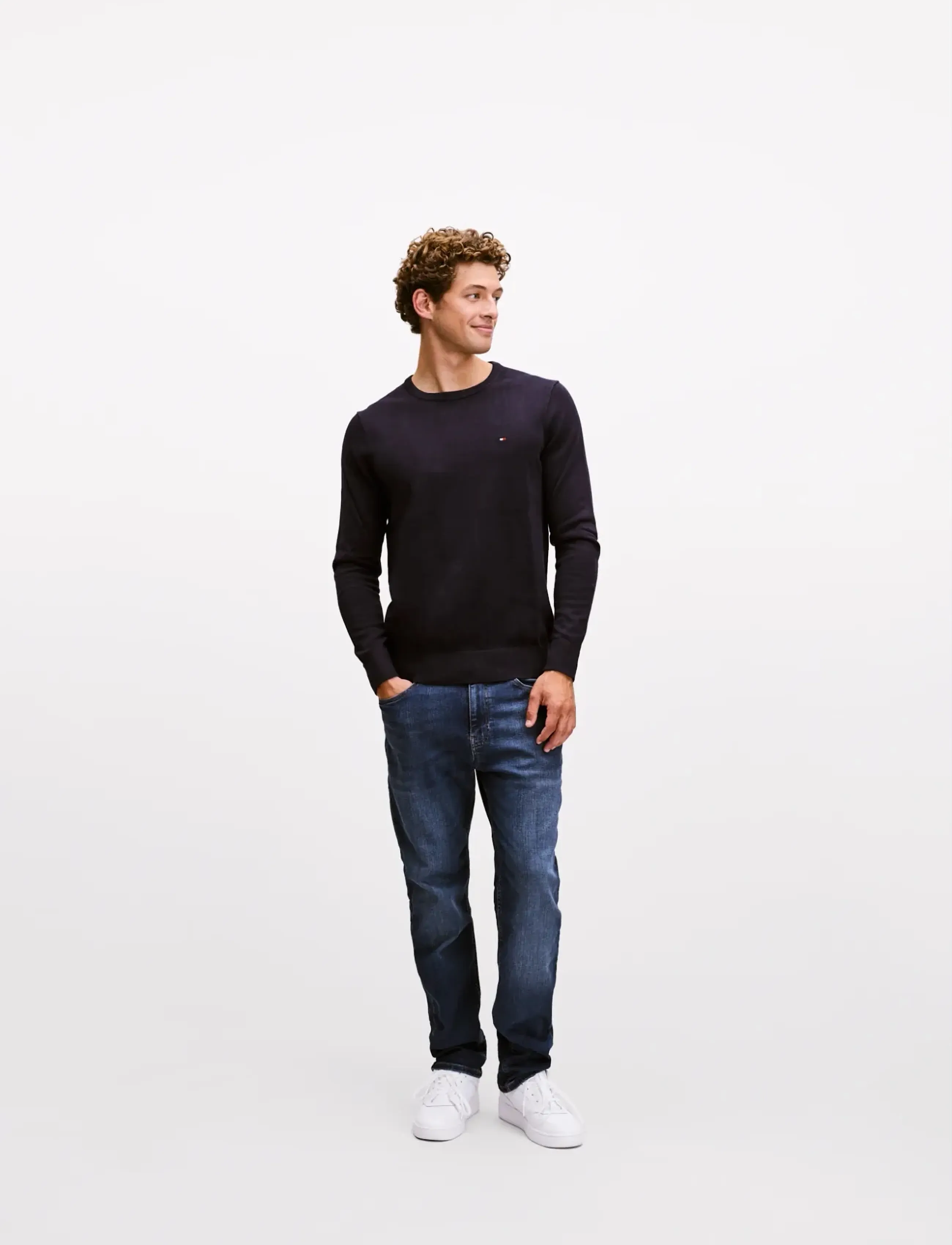Tommy Jeans RYAN SLIM STR AI0255 - Kleidung - DENIM DARK / navy