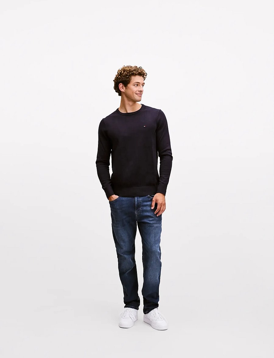 Tommy Jeans - RYAN SLIM STR AI0255 - slim-gallabuxur - denim dark - 0