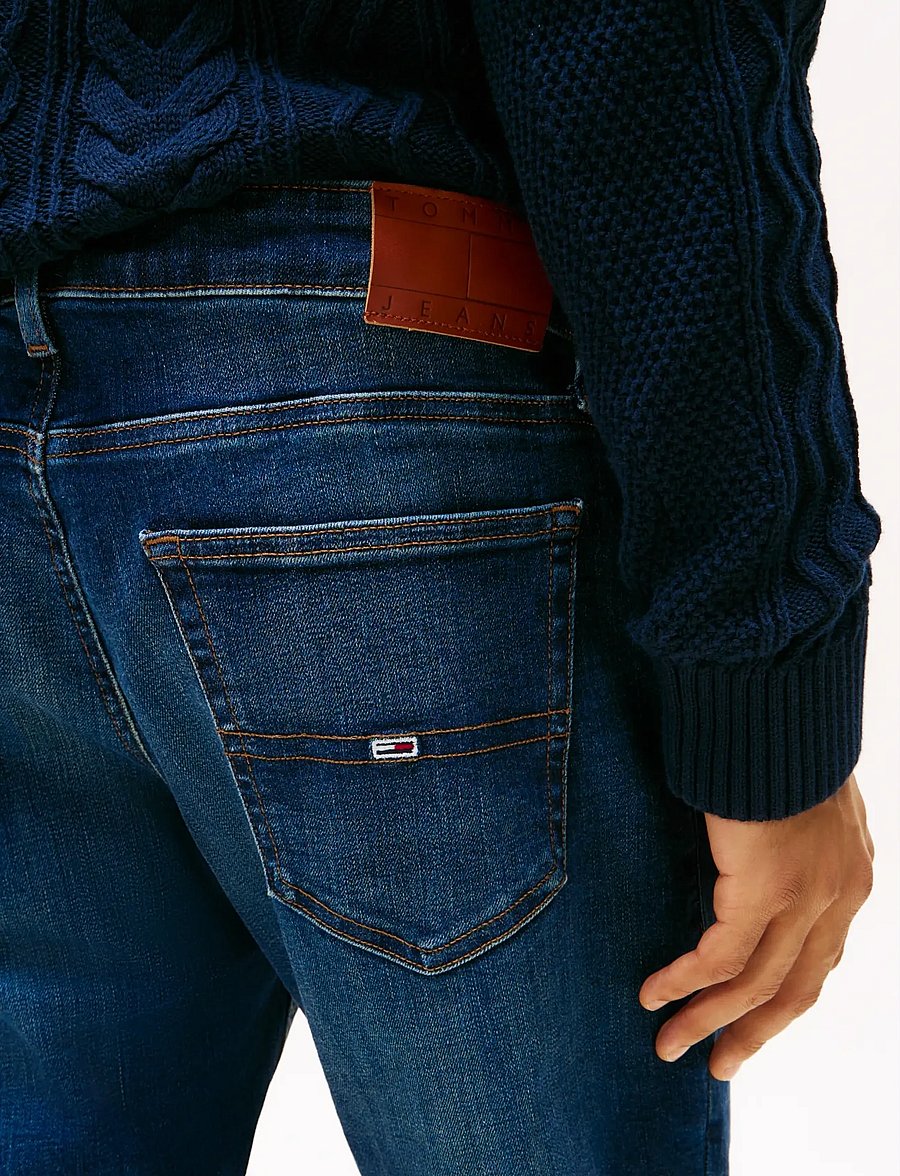 Tommy Jeans - RYAN SLIM STR AI0255 - slim-gallabuxur - denim dark - 3