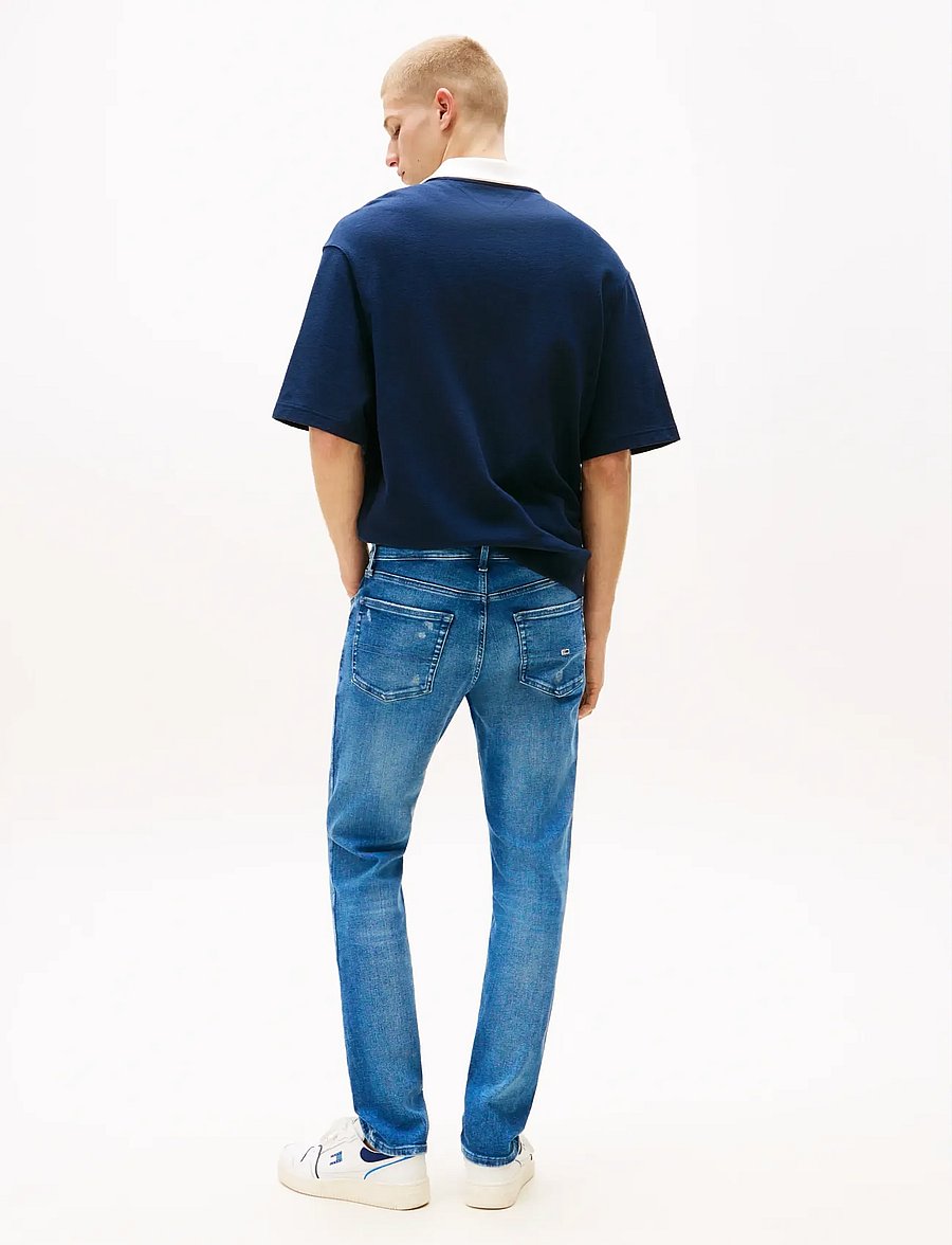 Tommy Jeans - SCANTON SLIM AI3335 - džinsa bikses ar tievām starām - denim medium - 4
