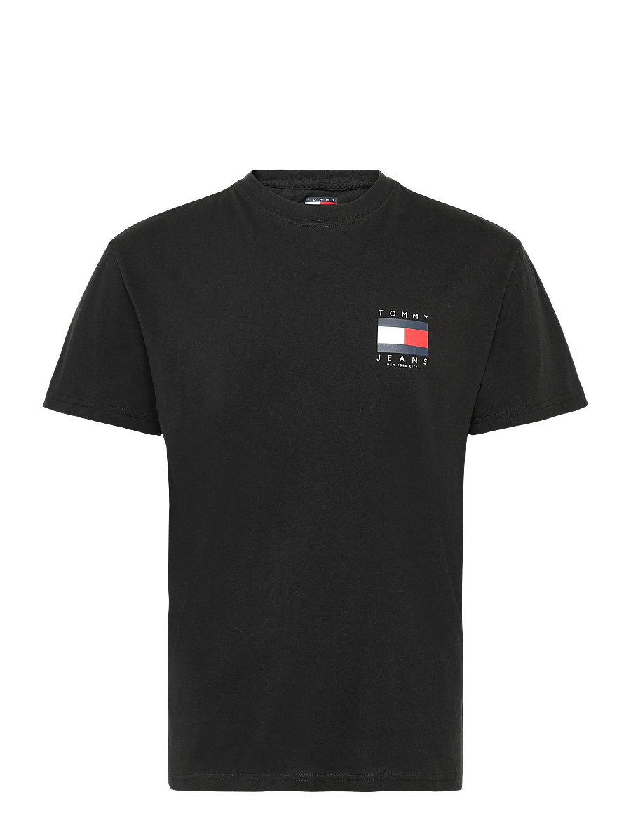 Tommy Jeans - TJM REG FLAG GRAPH BCKPRNT T EXT - black - 0