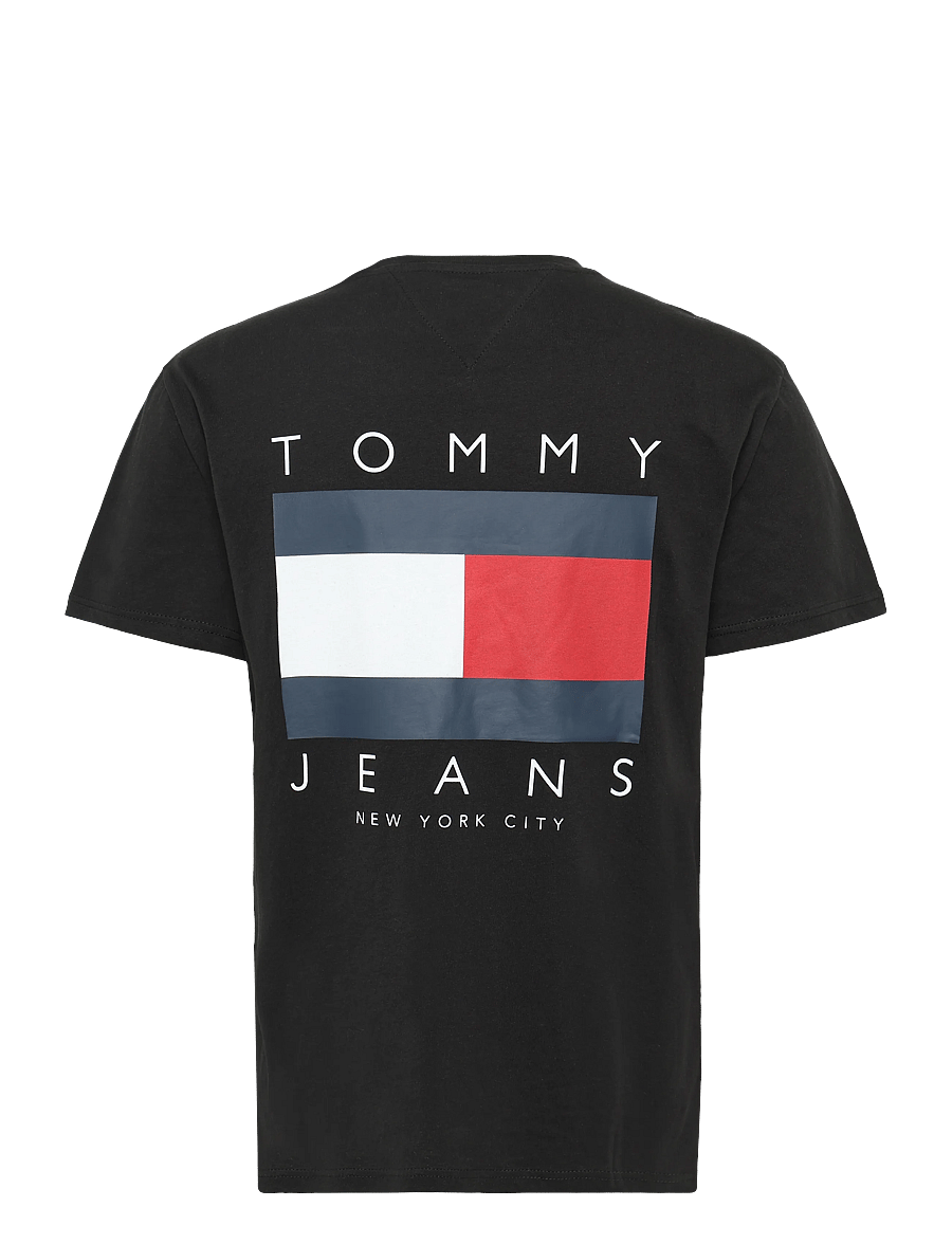 Tommy Jeans - TJM REG FLAG GRAPH BCKPRNT T EXT - black - 1