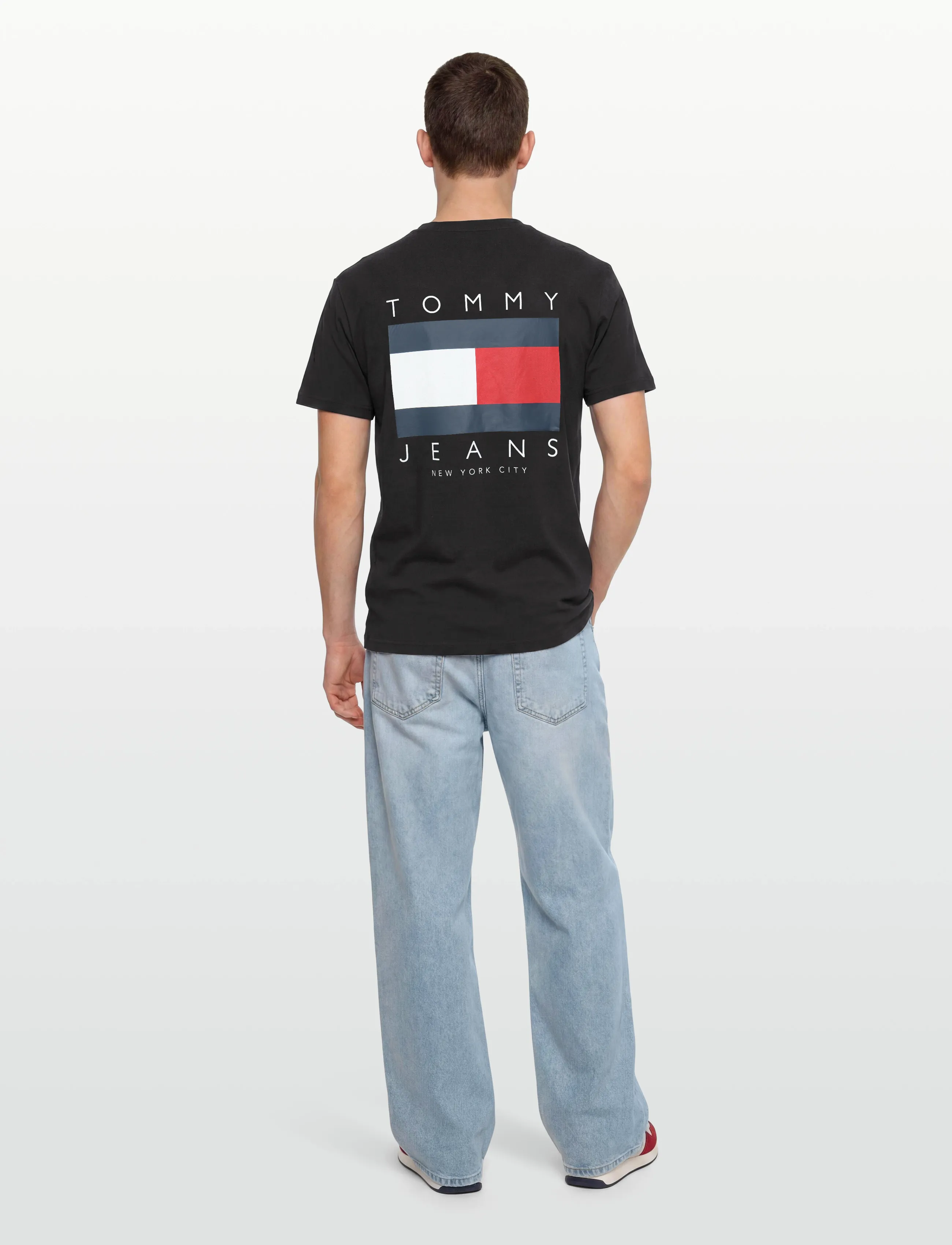 Tommy Jeans - TJM REG FLAG GRAPH BCKPRNT T EXT - die niedrigsten preise - black - 4