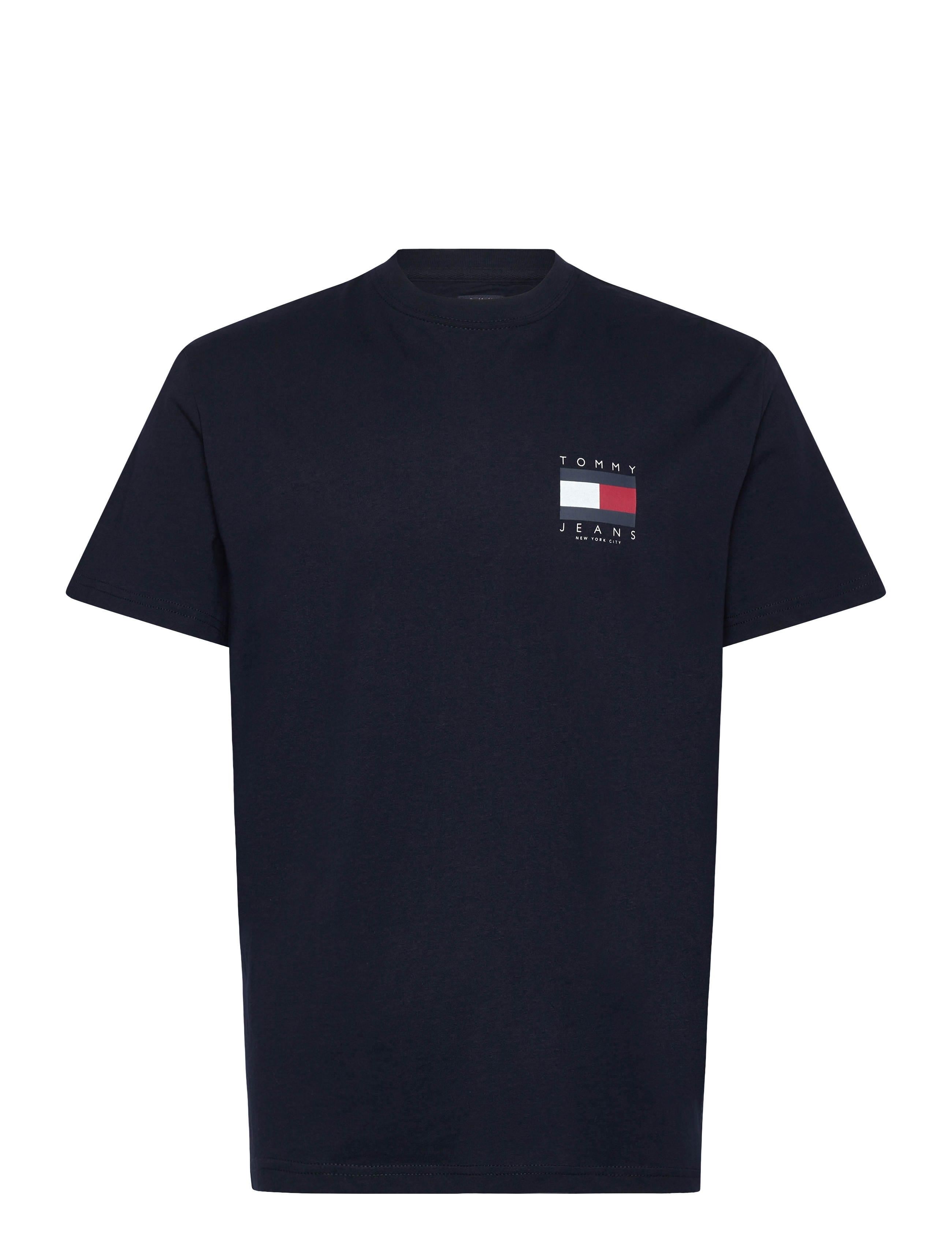 Tommy Jeans - TJM REG FLAG GRAPH BCKPRNT T EXT - kurzärmelige t-shirts - dark night navy - 1