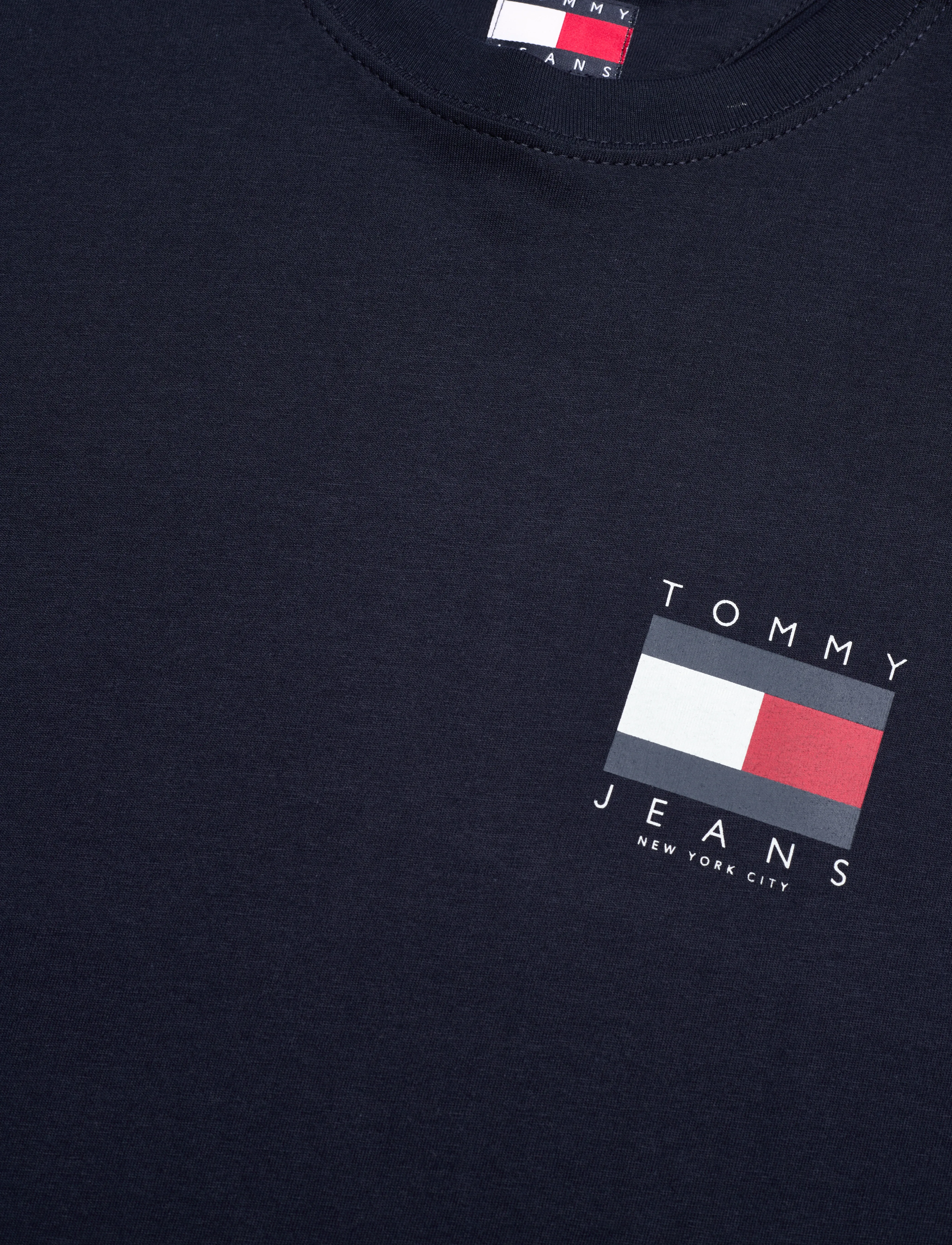 Tommy Jeans - TJM REG FLAG GRAPH BCKPRNT T EXT - kurzärmelige t-shirts - dark night navy - 5