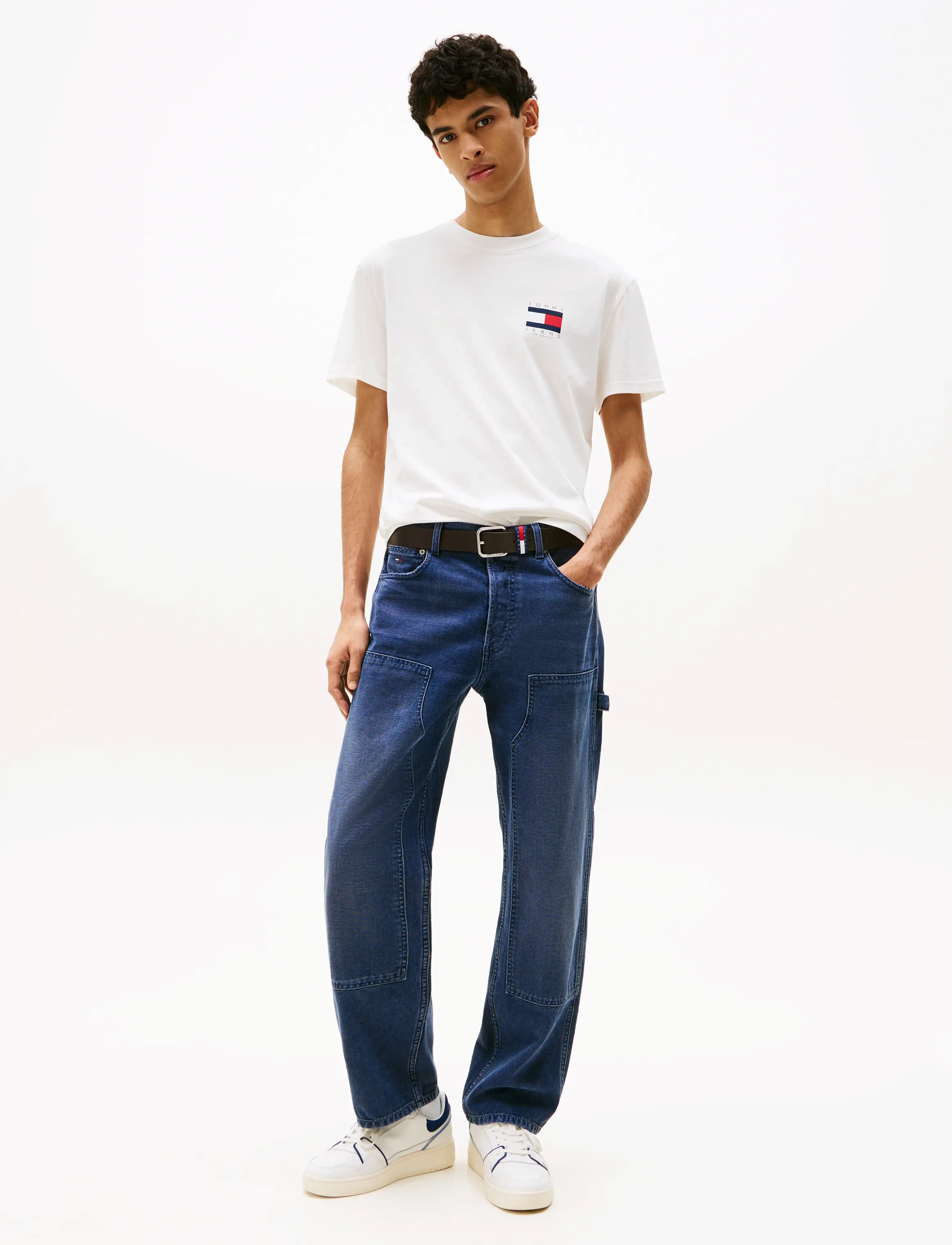 Tommy Jeans - TJM REG FLAG GRAPH BCKPRNT T EXT - ecru - 2
