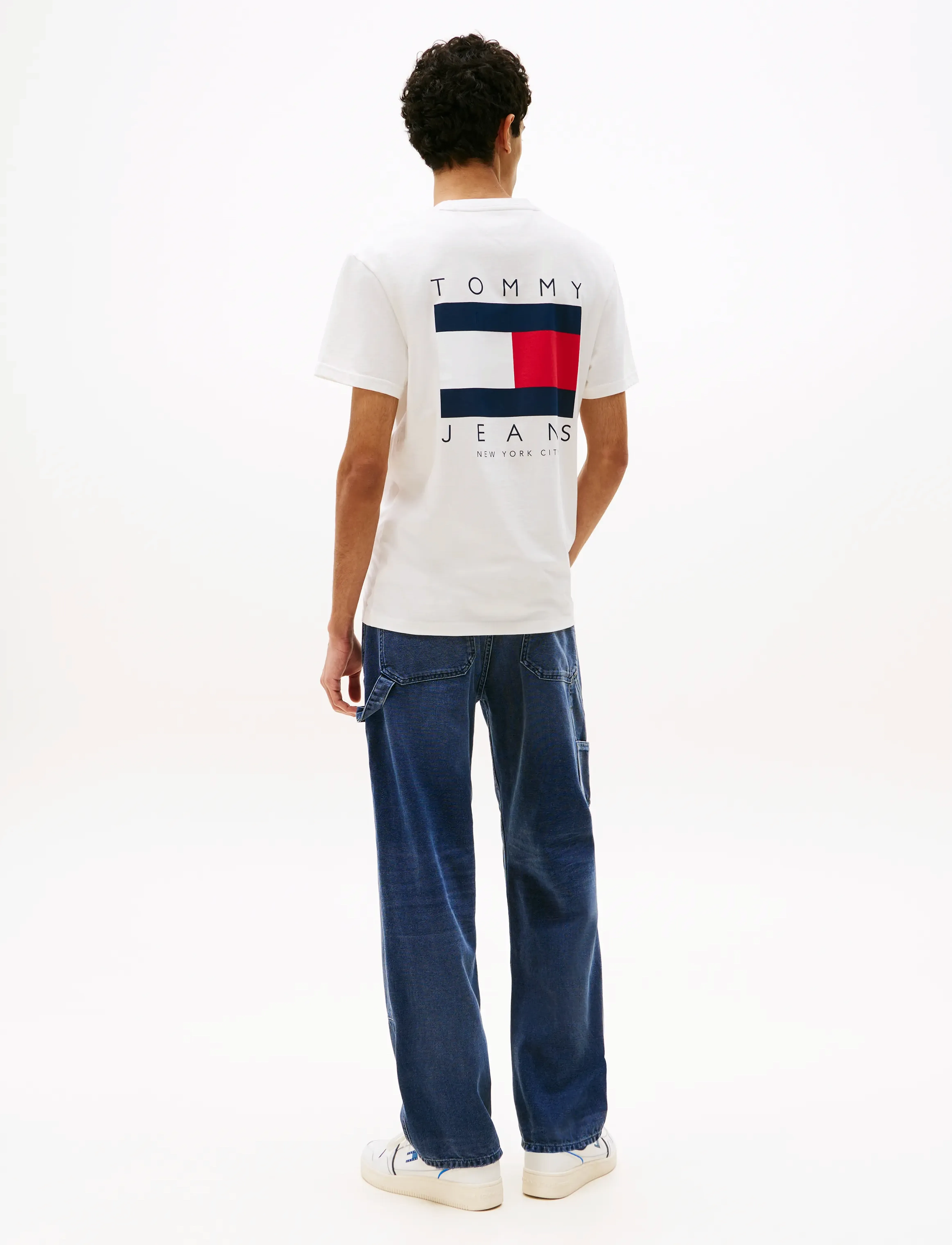 Tommy Jeans - TJM REG FLAG GRAPH BCKPRNT T EXT - ecru - 3