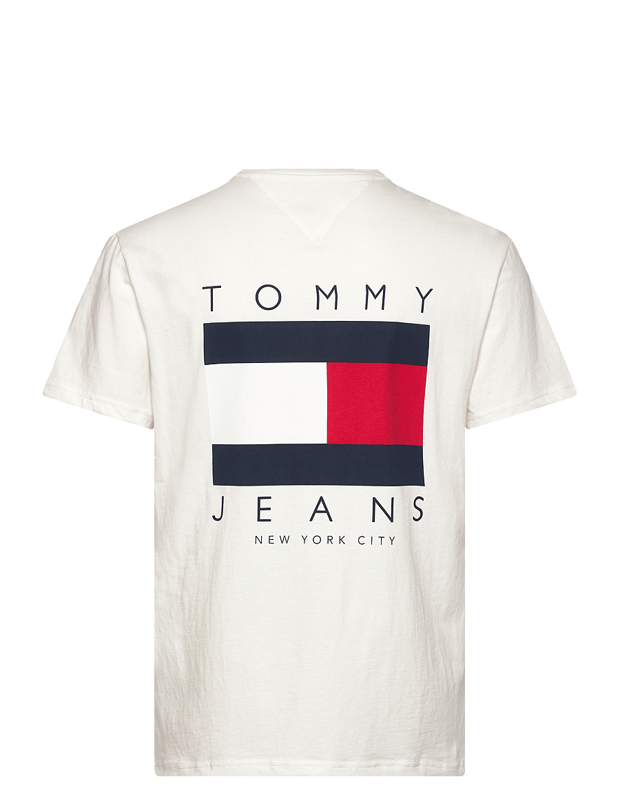 Tommy Jeans - TJM REG FLAG GRAPH BCKPRNT T EXT - ecru - 5