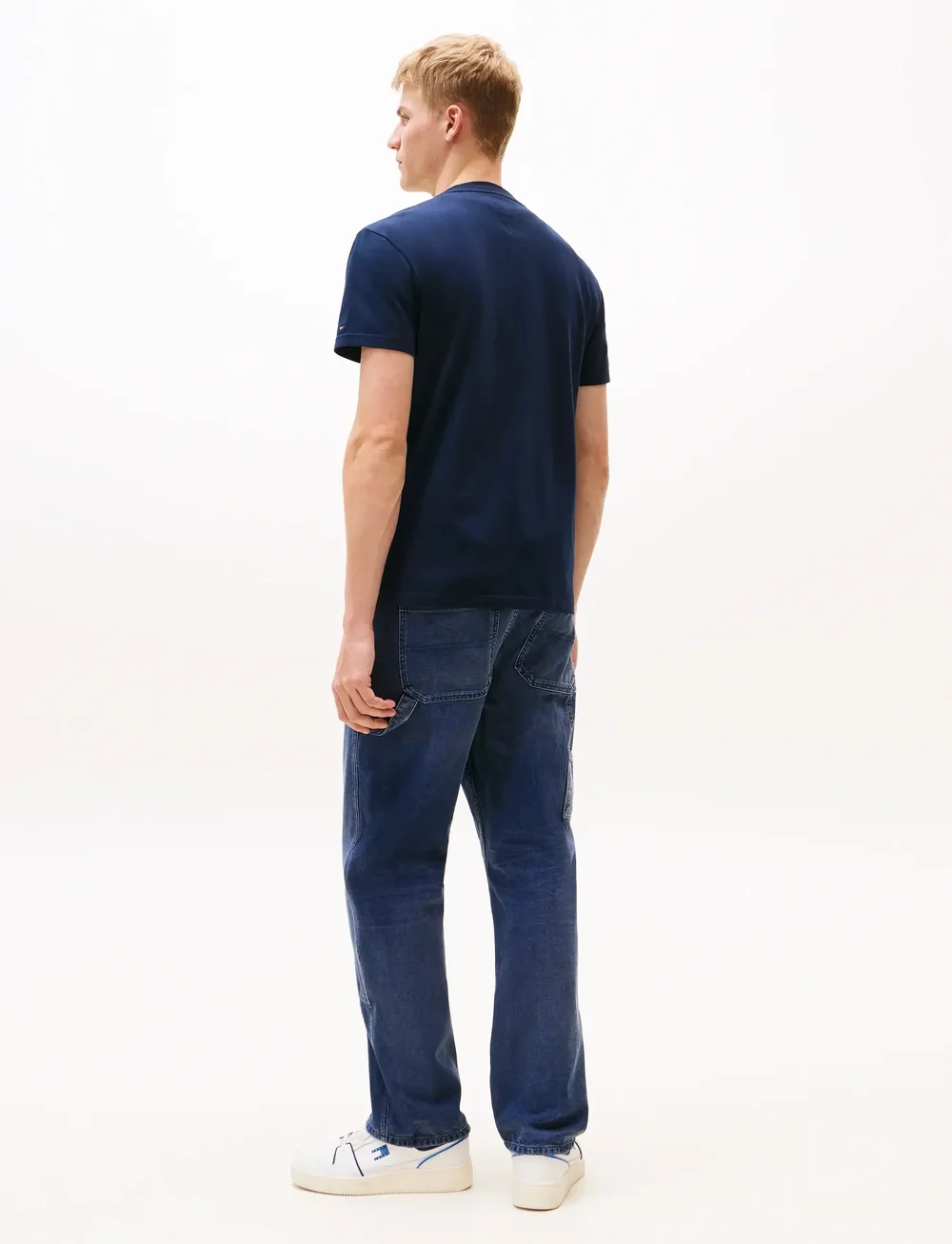 Tommy Jeans - TJM REG USA CIRCLE GRAPH SS TEE - lyhythihaiset - dark night navy - 4
