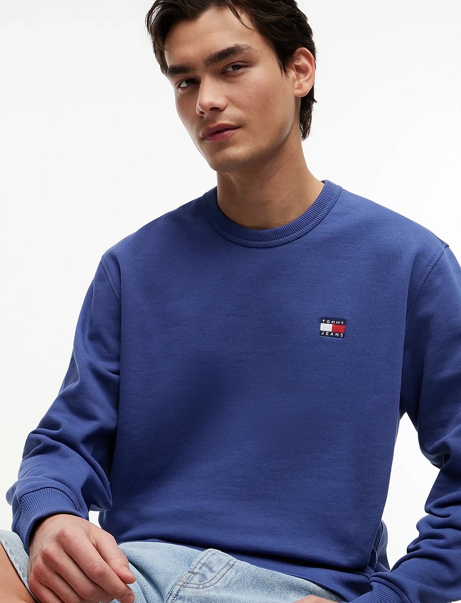 Tommy Jeans - TJM REG BADGE CREW EXT - blue storm - 3