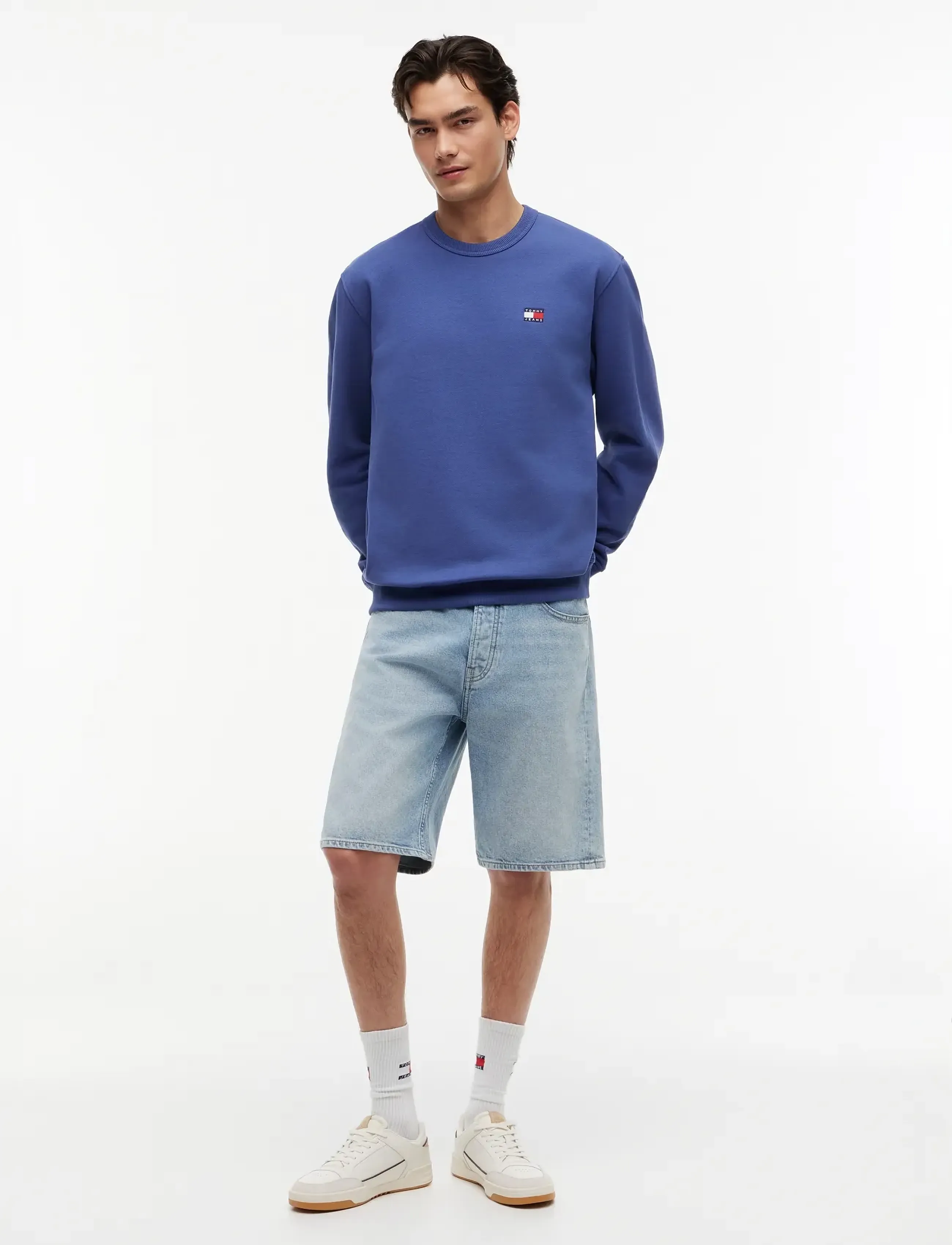 Tommy Jeans - TJM REG BADGE CREW EXT - blue storm - 4