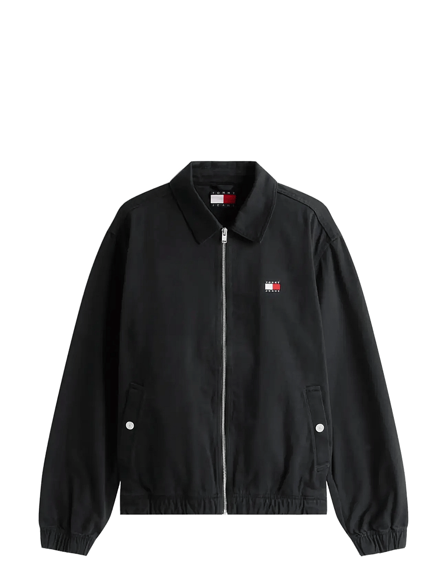 Tommy Jeans - TJM ESSENTIAL FLAG JACKET - herbstjacken - black - 1