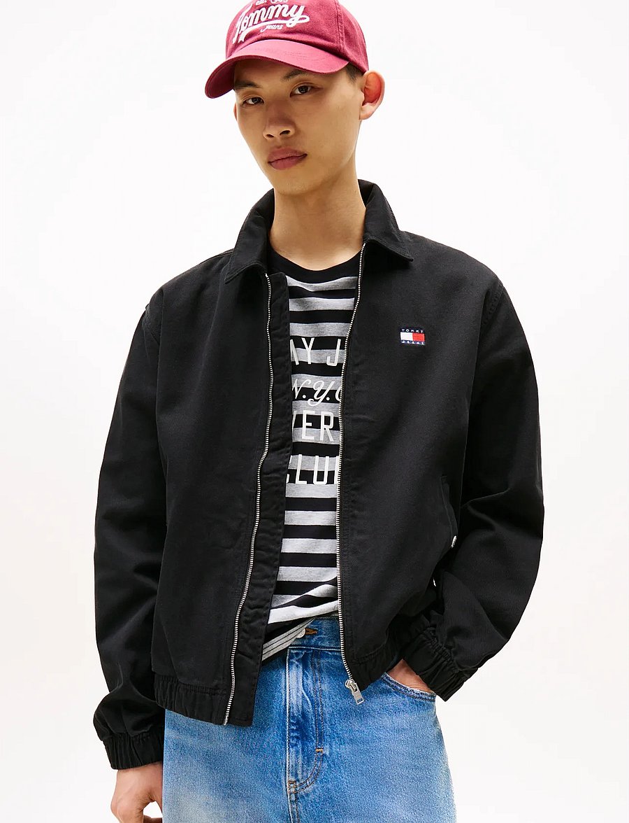 Tommy Jeans - TJM ESSENTIAL FLAG JACKET - herbstjacken - black - 0