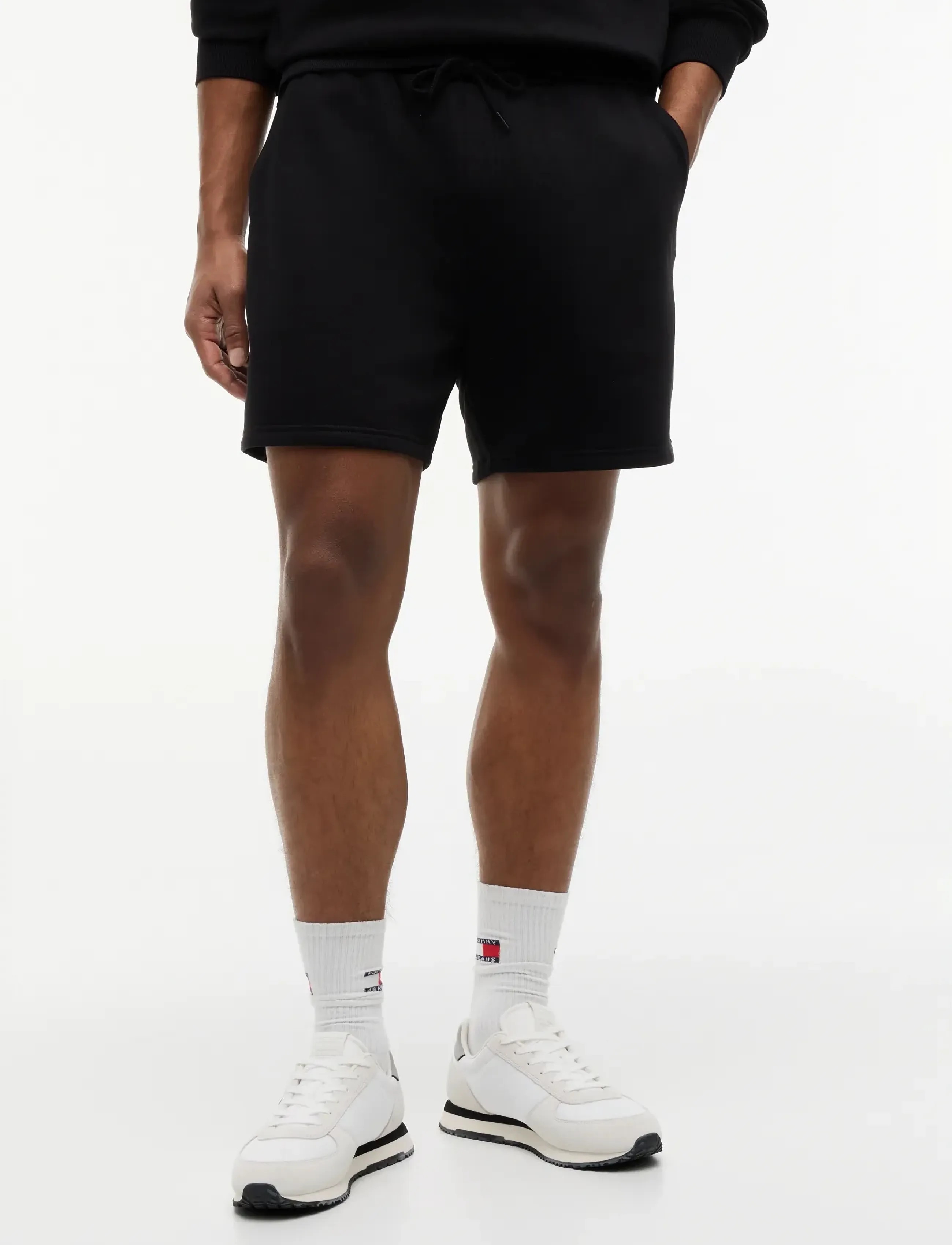 Tommy Jeans Tjm S Flag Beach Short Ext, XXL, Black, Sport Shorts > Sport Training Shorts, Herre