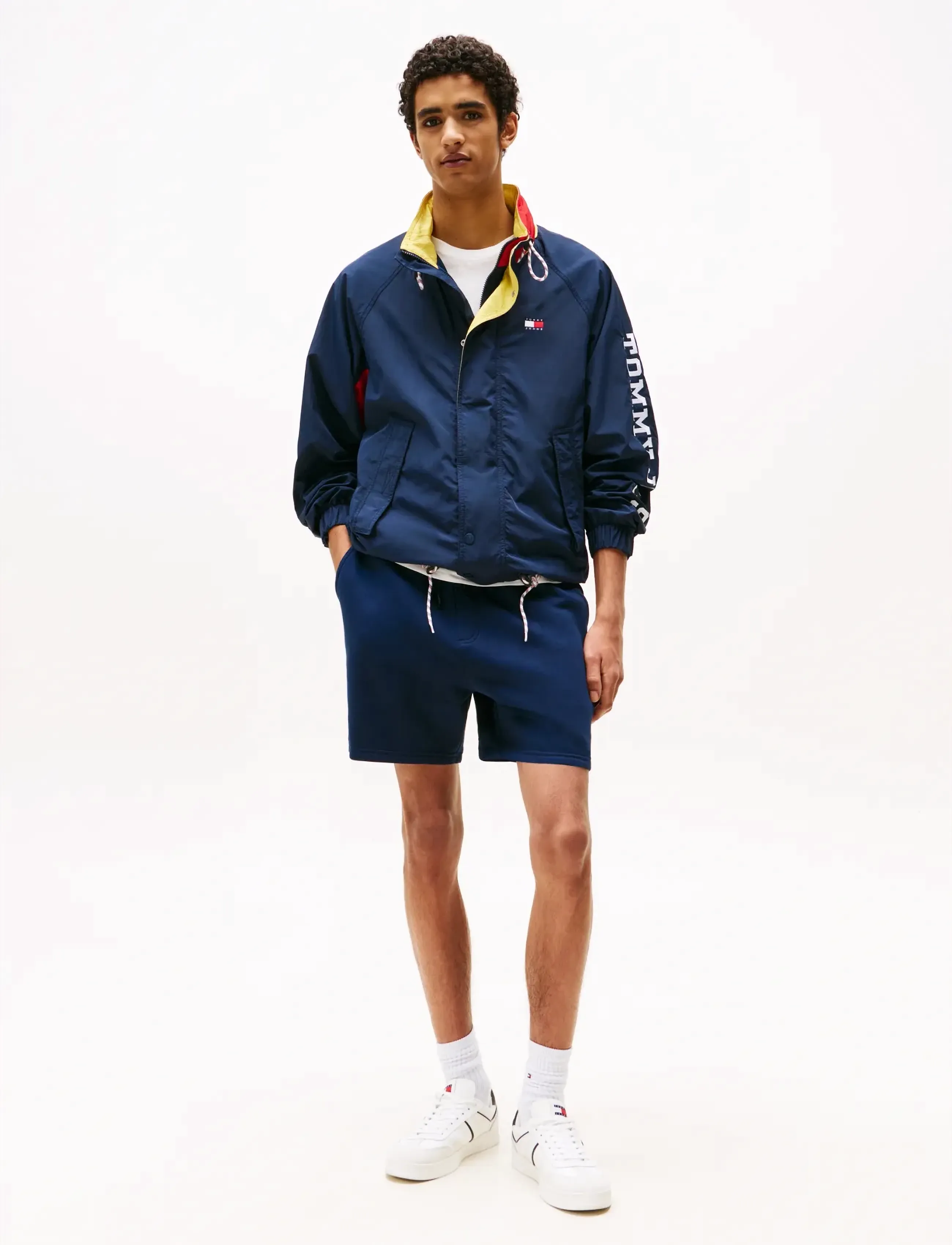 Tommy Jeans - TJM S FLAG BEACH SHORT EXT - sweat shorts - dark night navy - 4