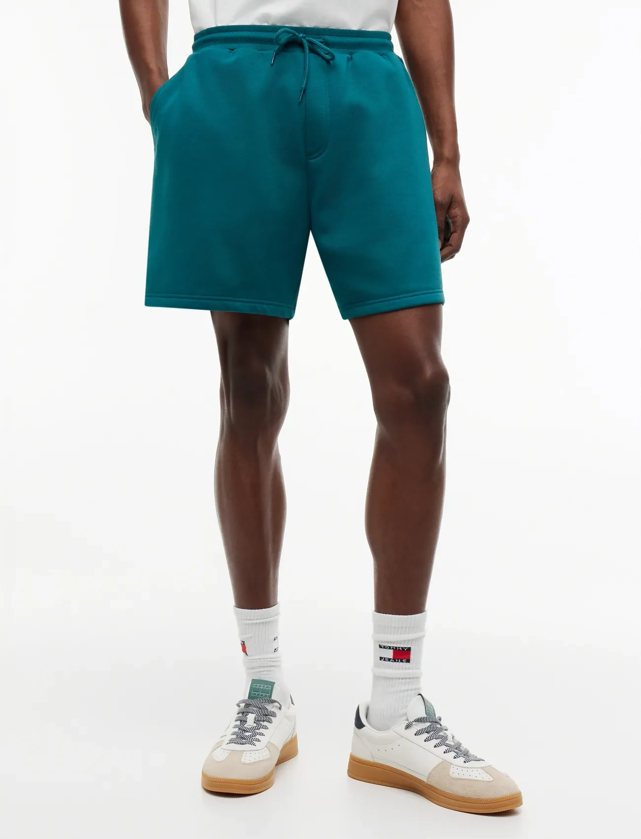Tommy Jeans Tjm S Flag Beach Short Ext, XS, Green, Sport Shorts > Sport Training Shorts, Herre