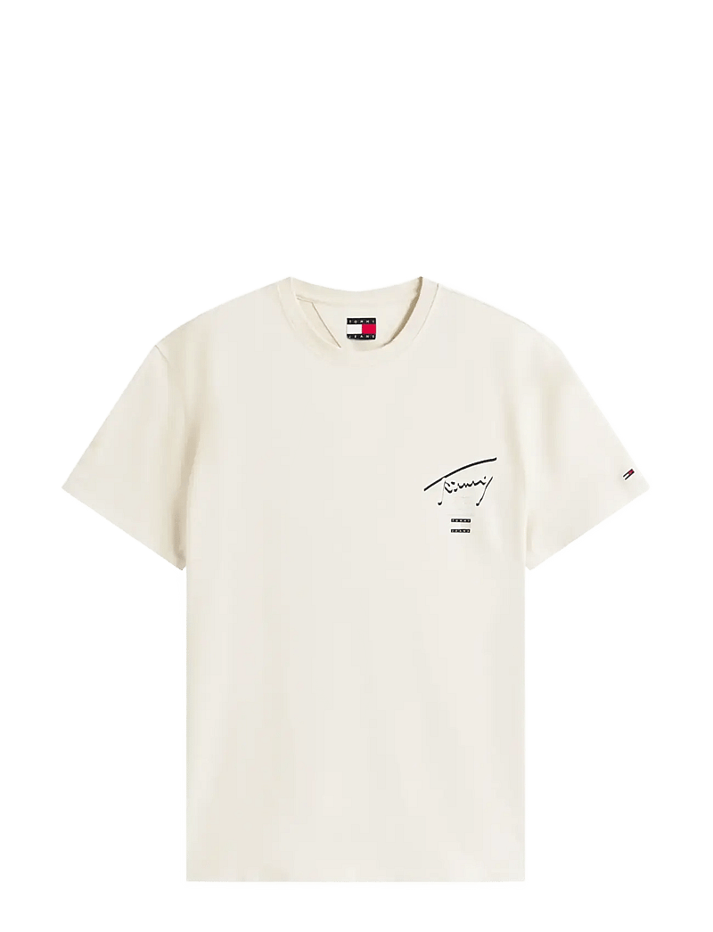 Tommy Jeans - TJM REG SIGNATURE CITY TEE - kortärmade t-shirts - desert sand dune - 1