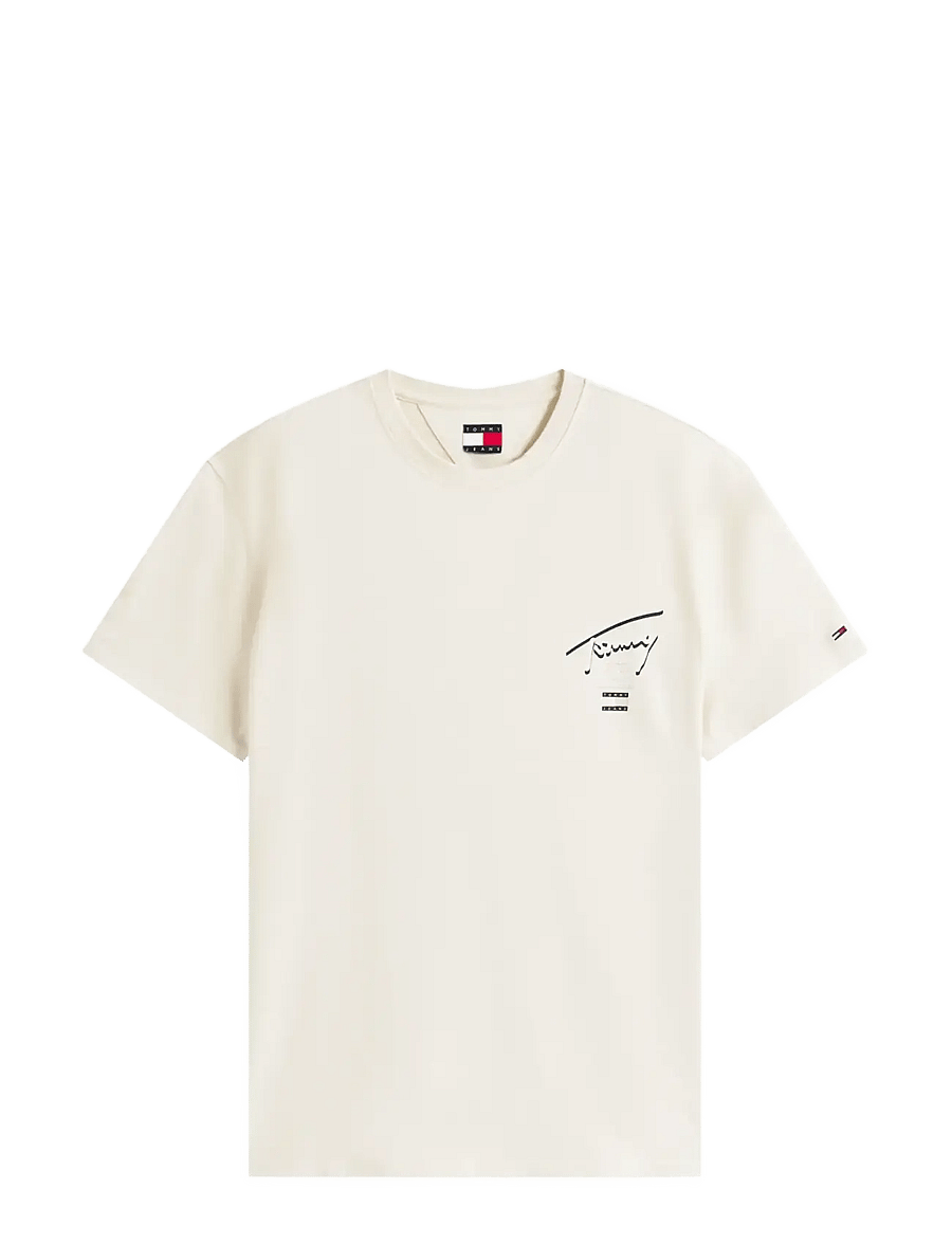 Tommy Jeans - TJM REG SIGNATURE CITY TEE - lühikeste varrukatega t-särgid - desert sand dune - 1