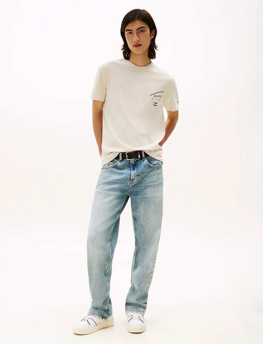 Tommy Jeans - TJM REG SIGNATURE CITY TEE - lühikeste varrukatega t-särgid - desert sand dune - 2