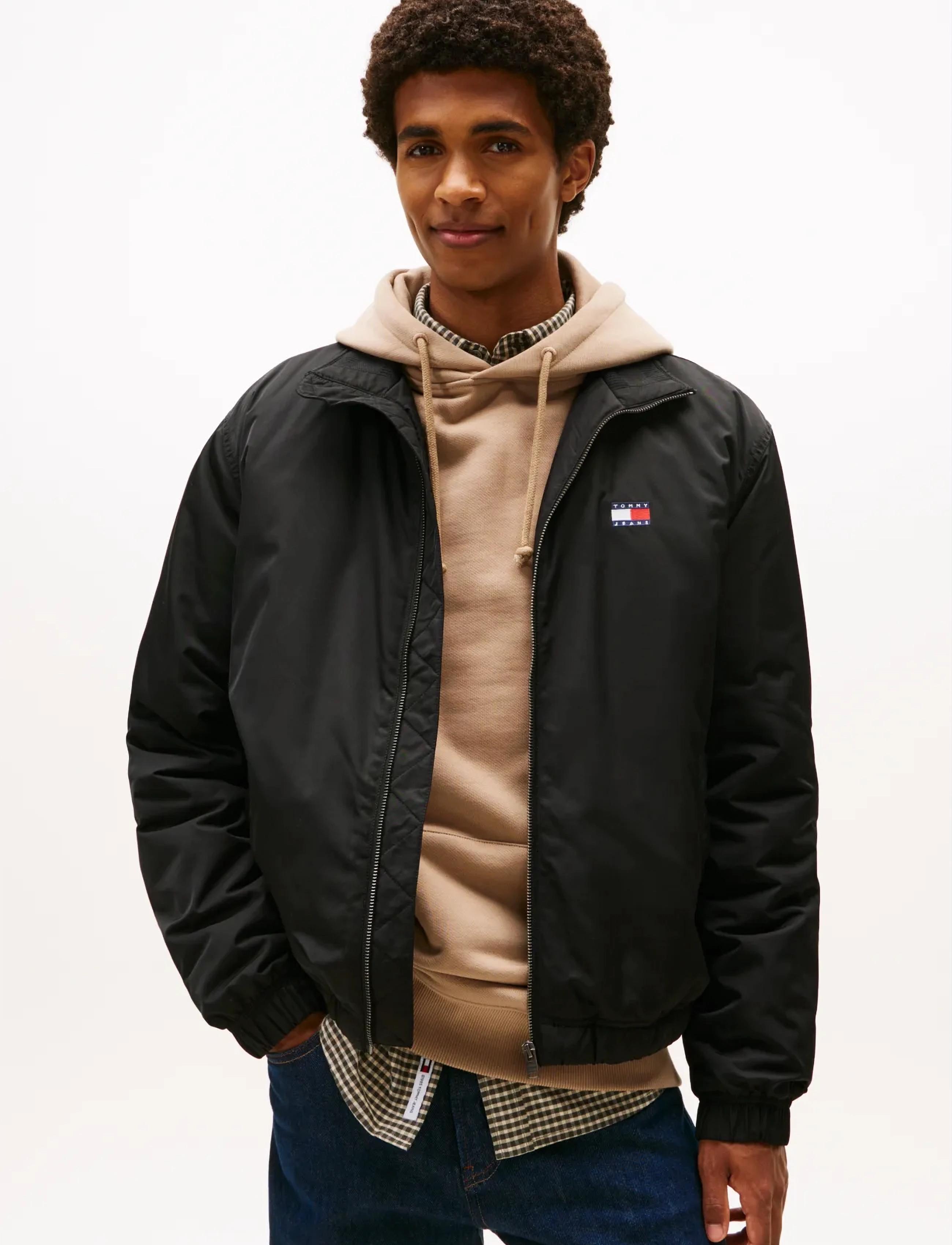 Tommy Jeans TJM ESSENTIAL PADDED JACKET EXT - Riided - BLACK / black
