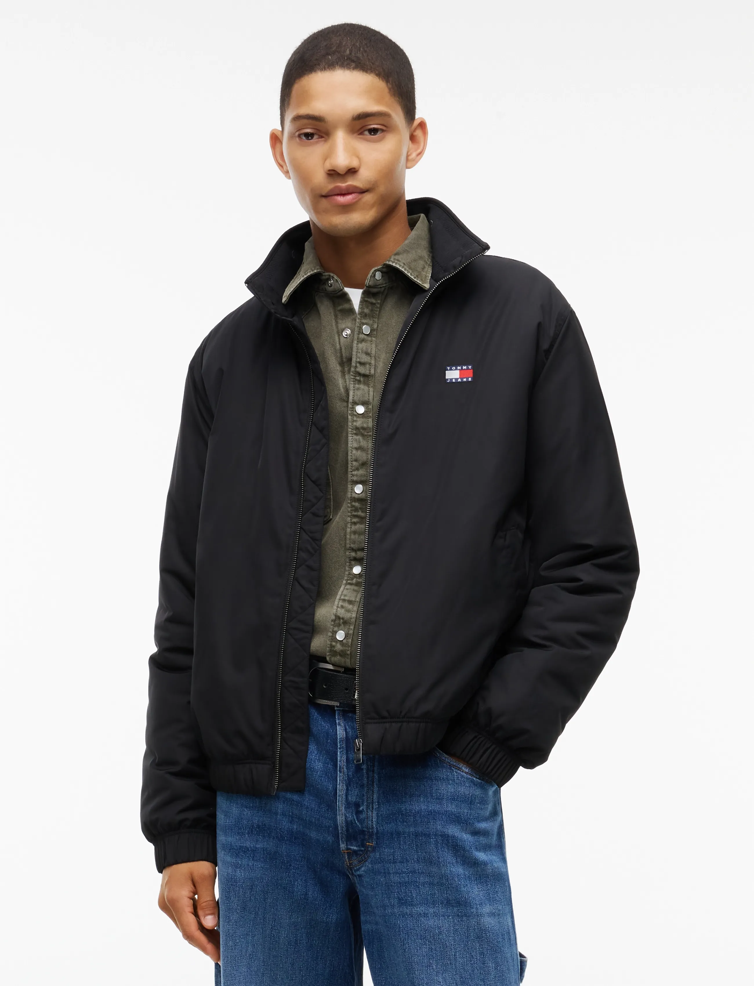 Tommy Jeans TJM ESSENTIAL PADDED JACKET EXT - Clothing - BLACK / black