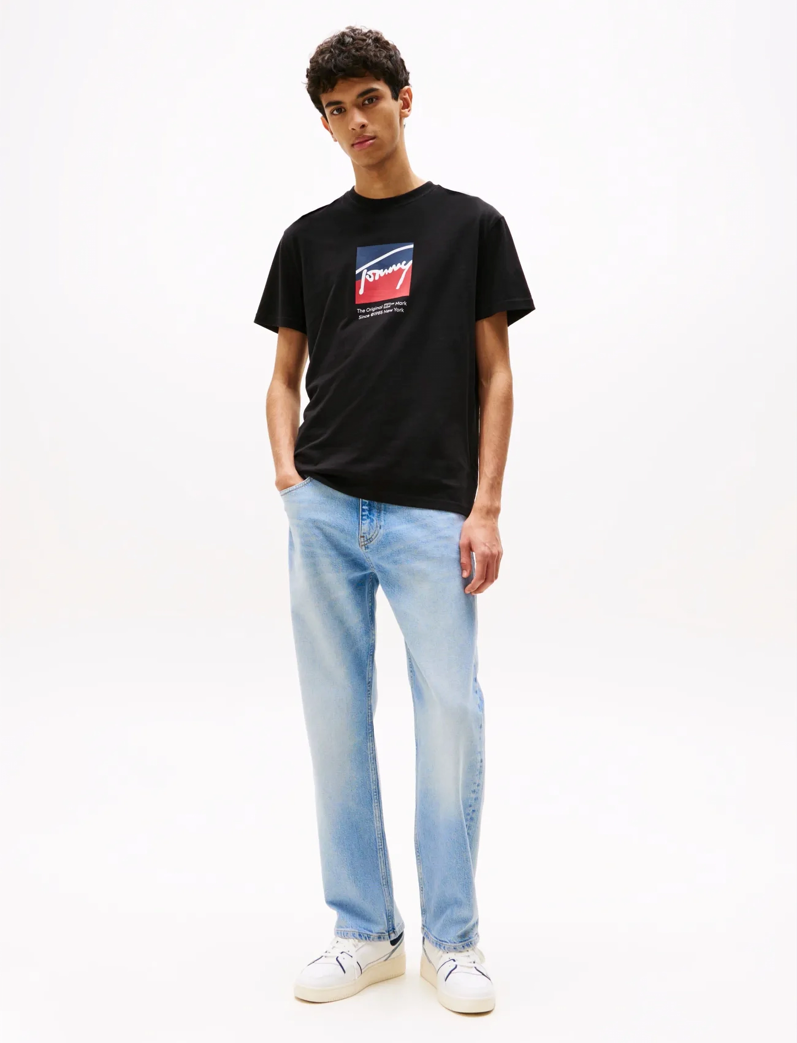 Tommy Jeans - TJM REG RWB DNA TEE - korte mouwen - black - 2