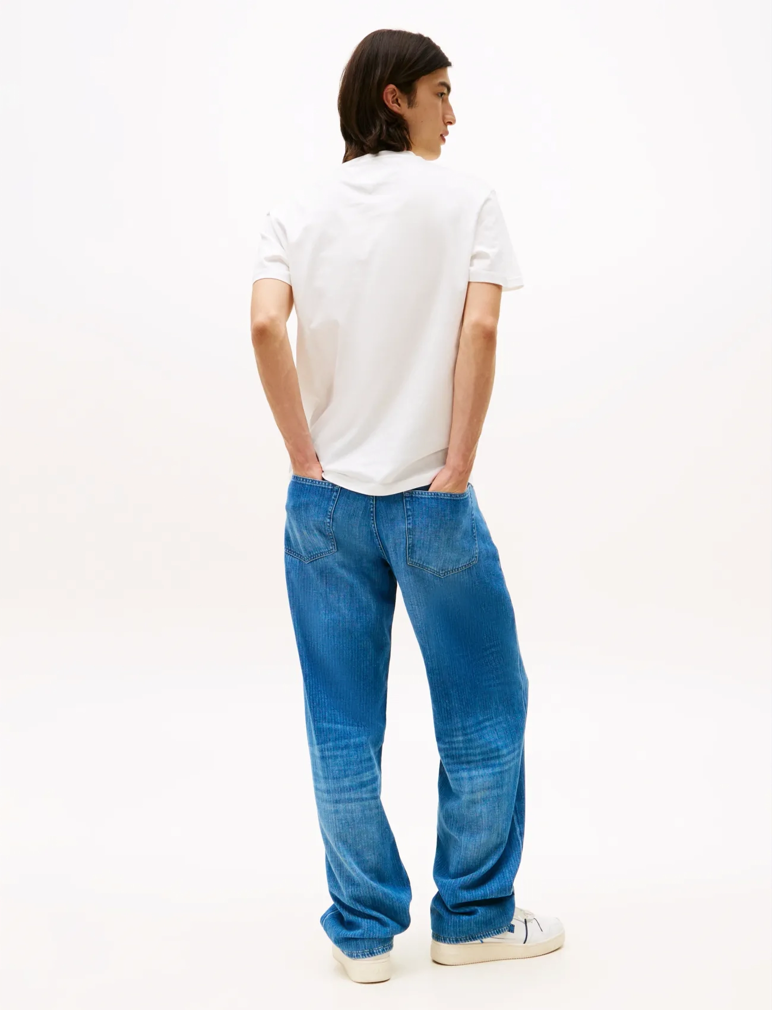 Tommy Jeans - TJM REG RWB DNA TEE - stutterma bolir - ecru - 3