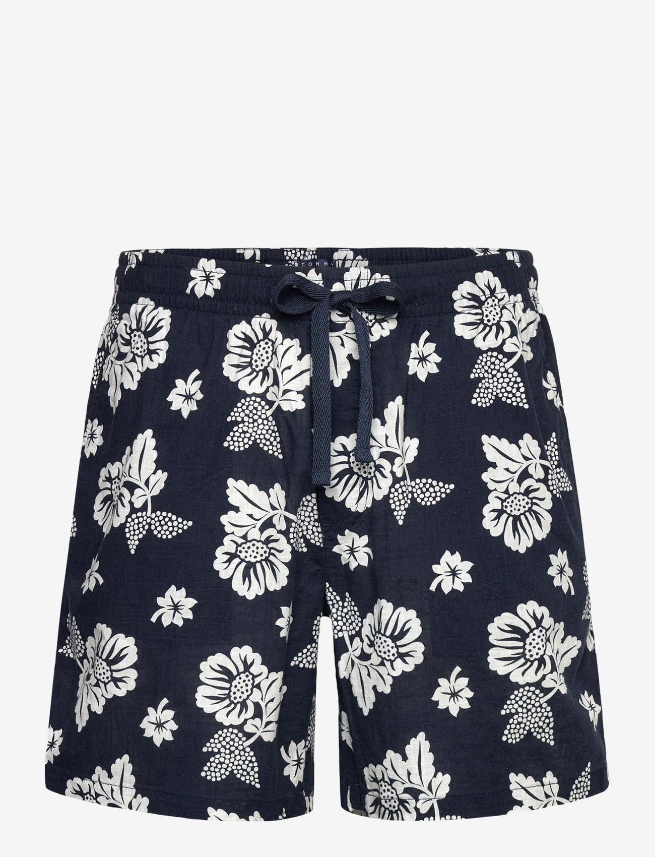 Tommy Jeans - TJM SLUB AOP BEACH SHORT EXT - casual shorts - dark night navy aop - 0