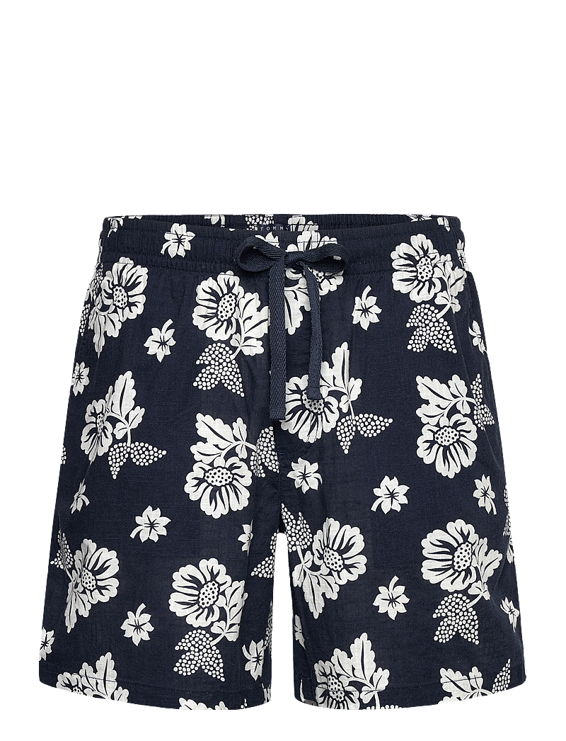 Tommy Jeans - TJM SLUB AOP BEACH SHORT EXT - casual shorts - dark night navy aop - 0