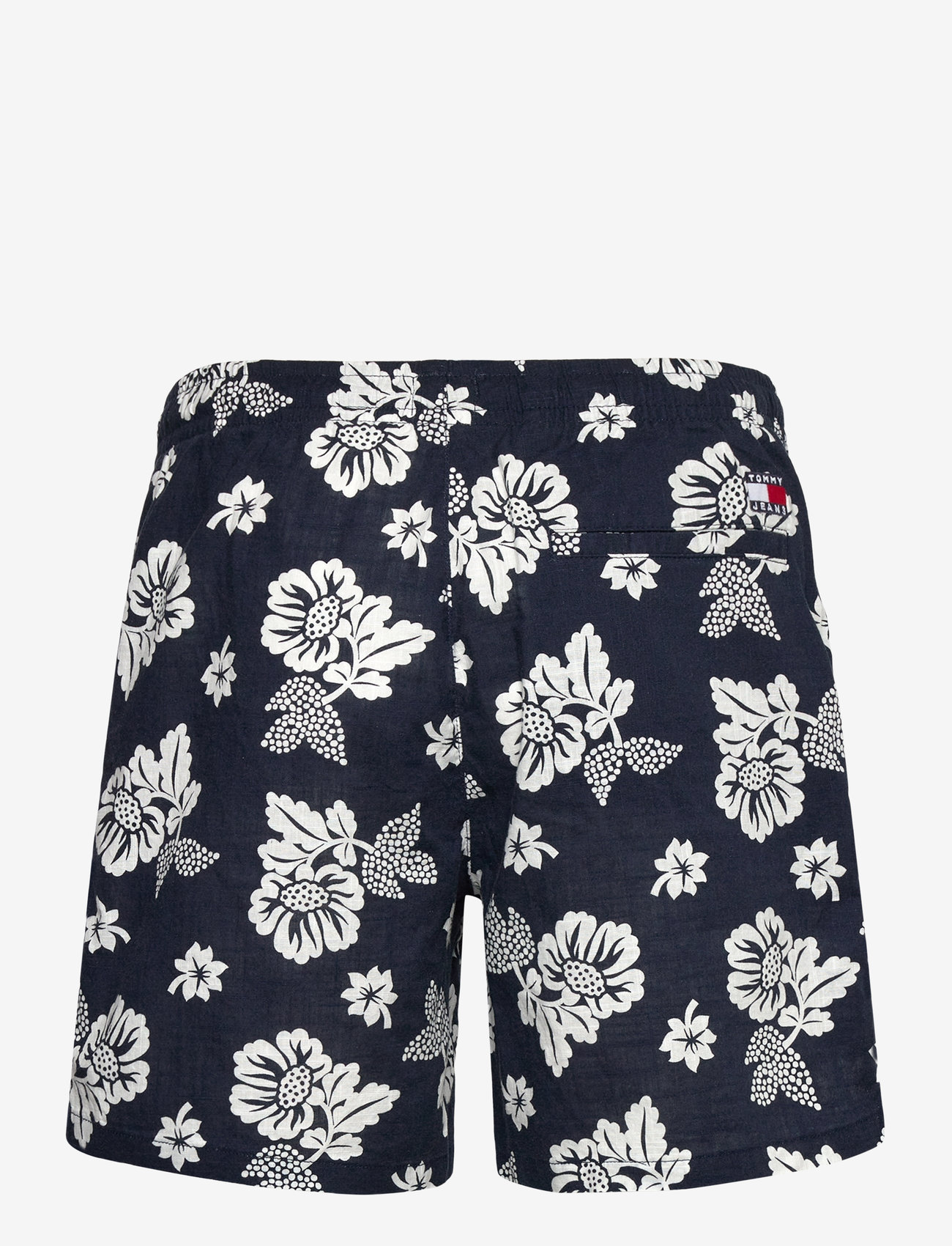 Tommy Jeans - TJM SLUB AOP BEACH SHORT EXT - casual shorts - dark night navy aop - 1