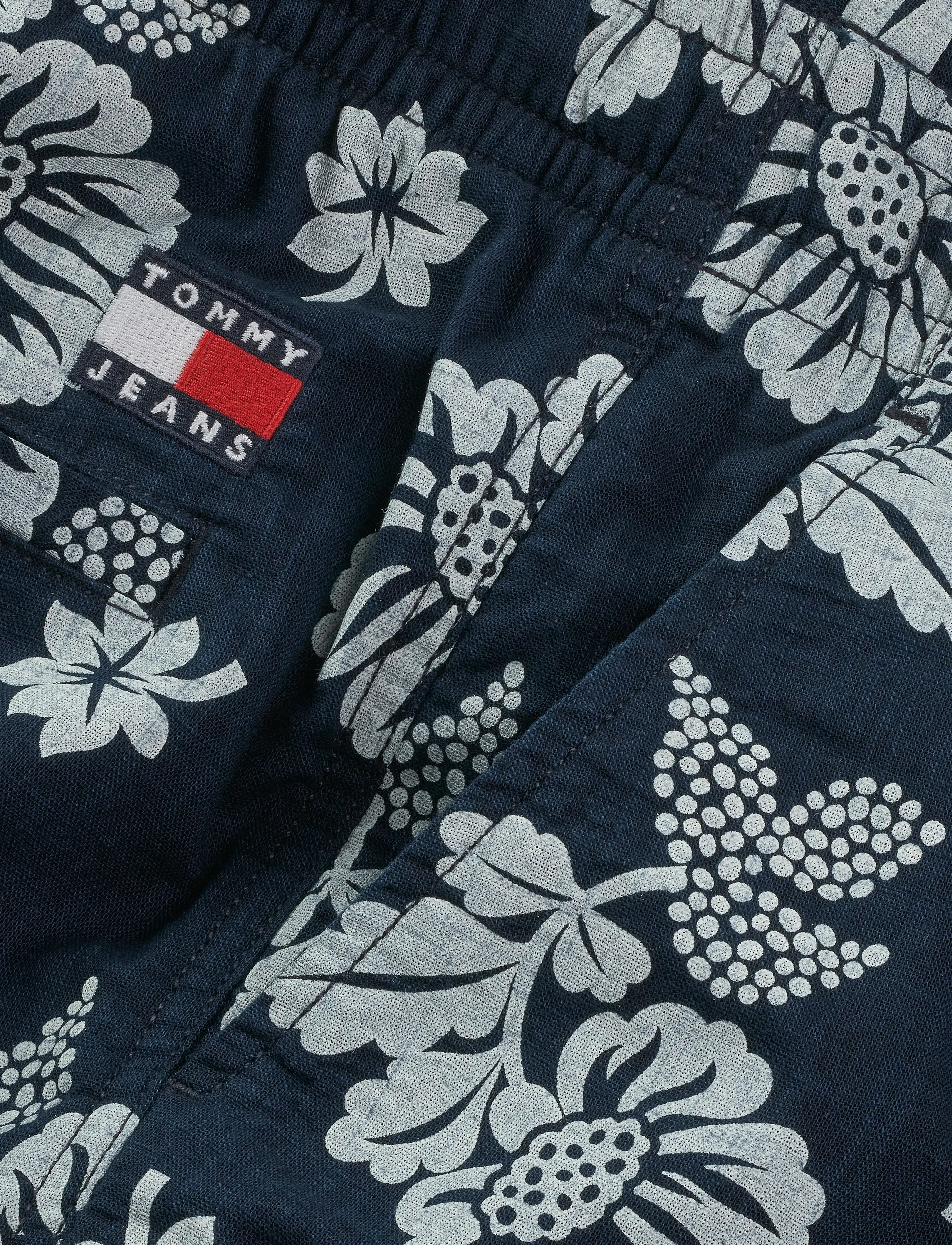 Tommy Jeans - TJM SLUB AOP BEACH SHORT EXT - dark night navy aop - 2