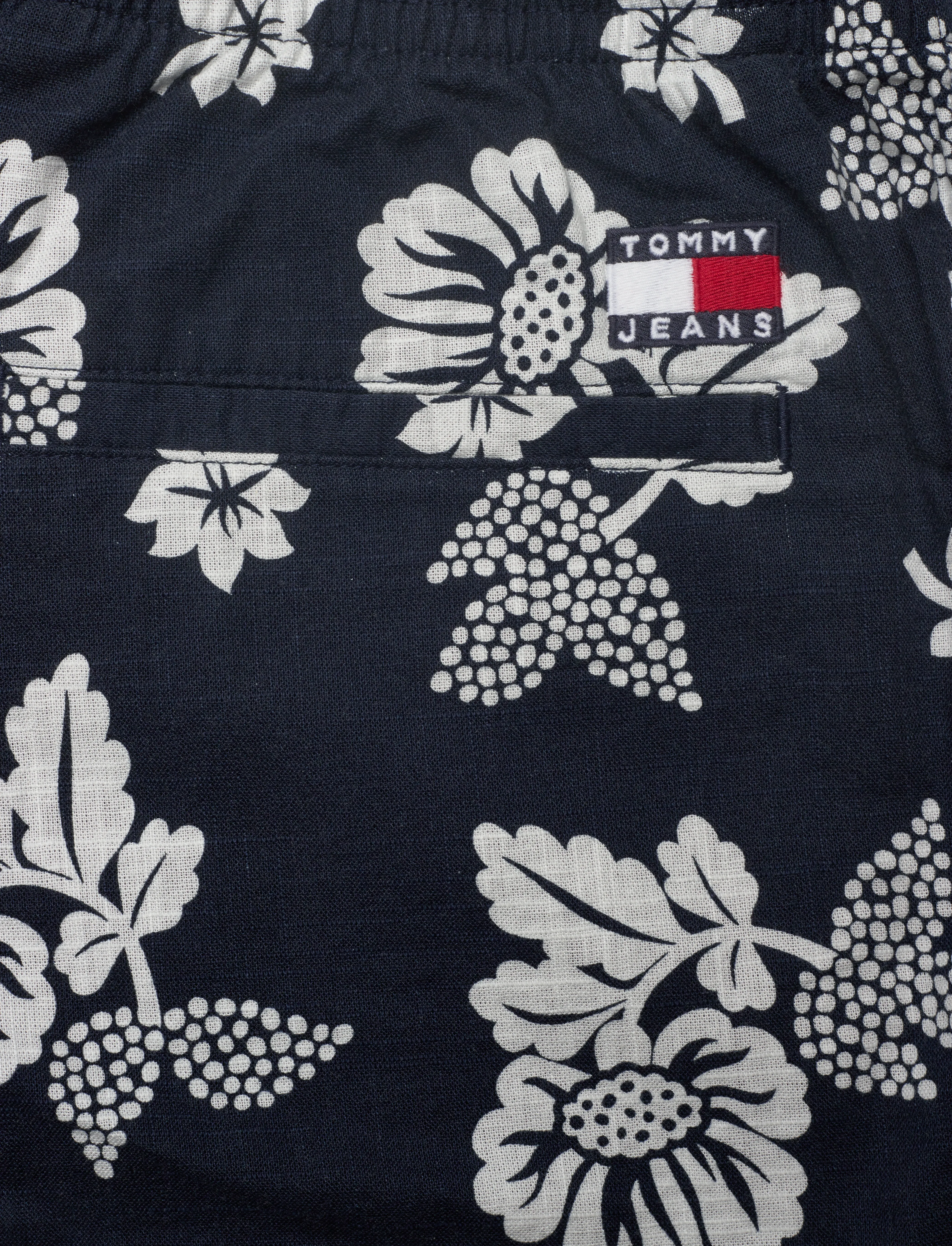 Tommy Jeans - TJM SLUB AOP BEACH SHORT EXT - dark night navy aop - 5