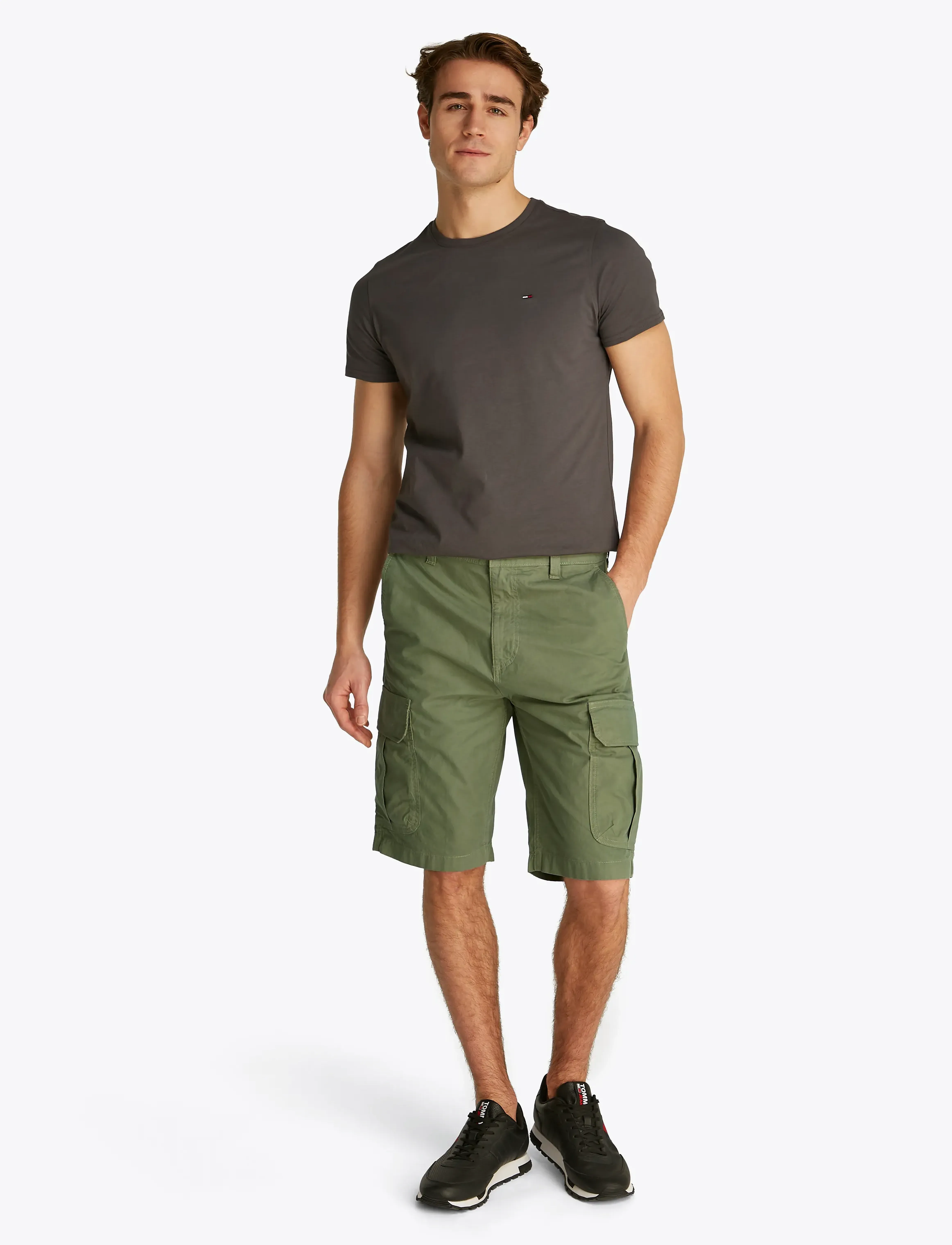 Tommy Jeans - TJM OTIS TWILL REG CARGO SHORT - cargo shorts - aruba green - 4