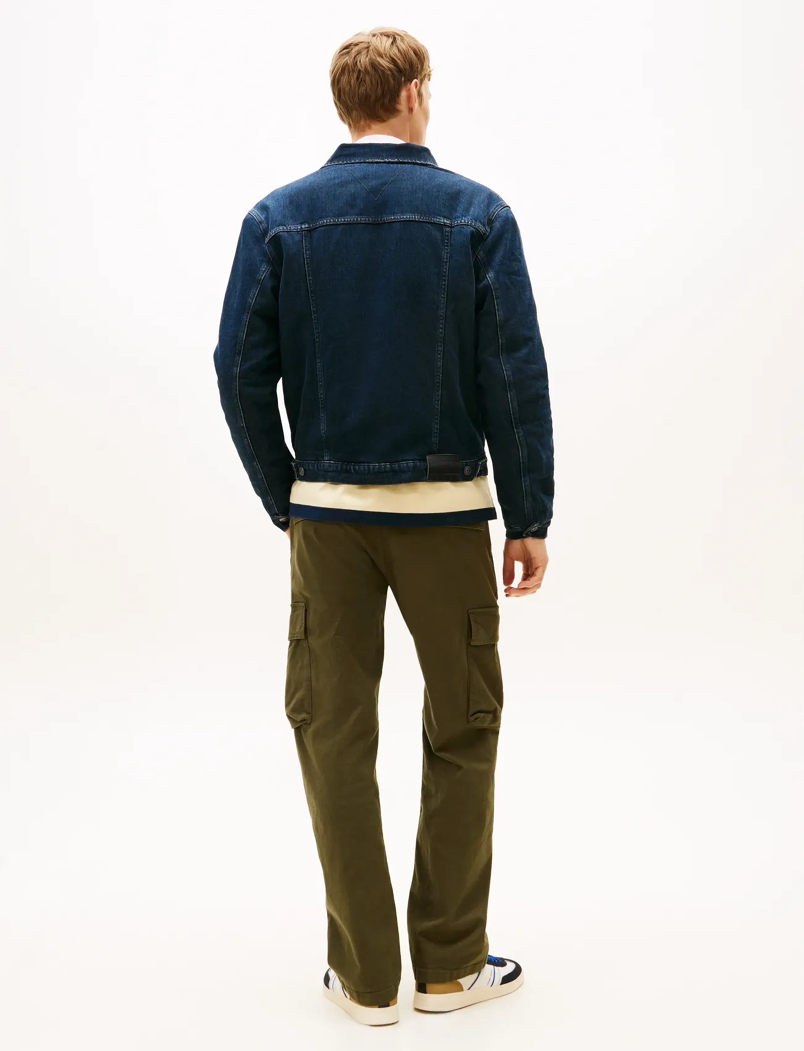 Tommy Jeans - RYAN RGLR TEDDY TRCKR EXT DI6166 - džinsinės striukės be pamušalo - denim blue black - 3