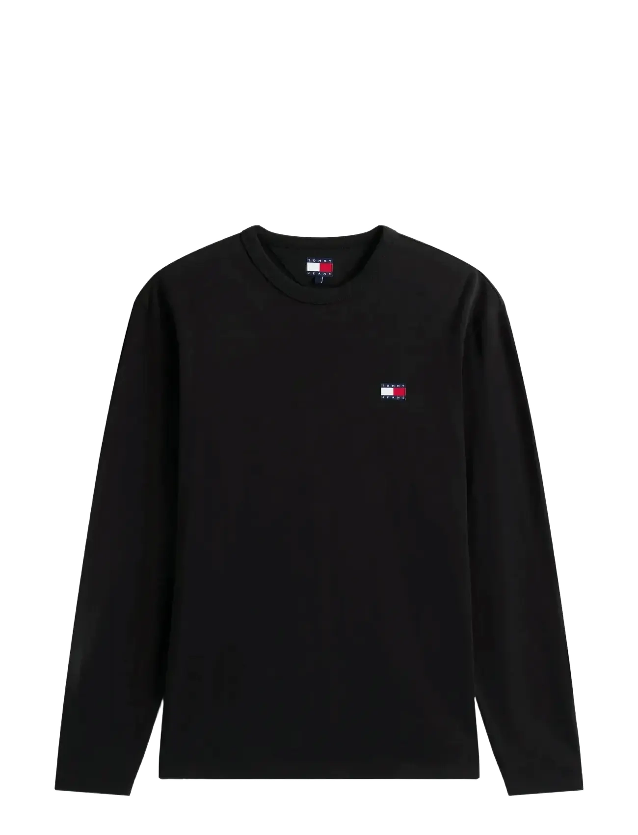 Tommy Jeans TJM REG BADGE TEE LS - Tøj - BLACK / black