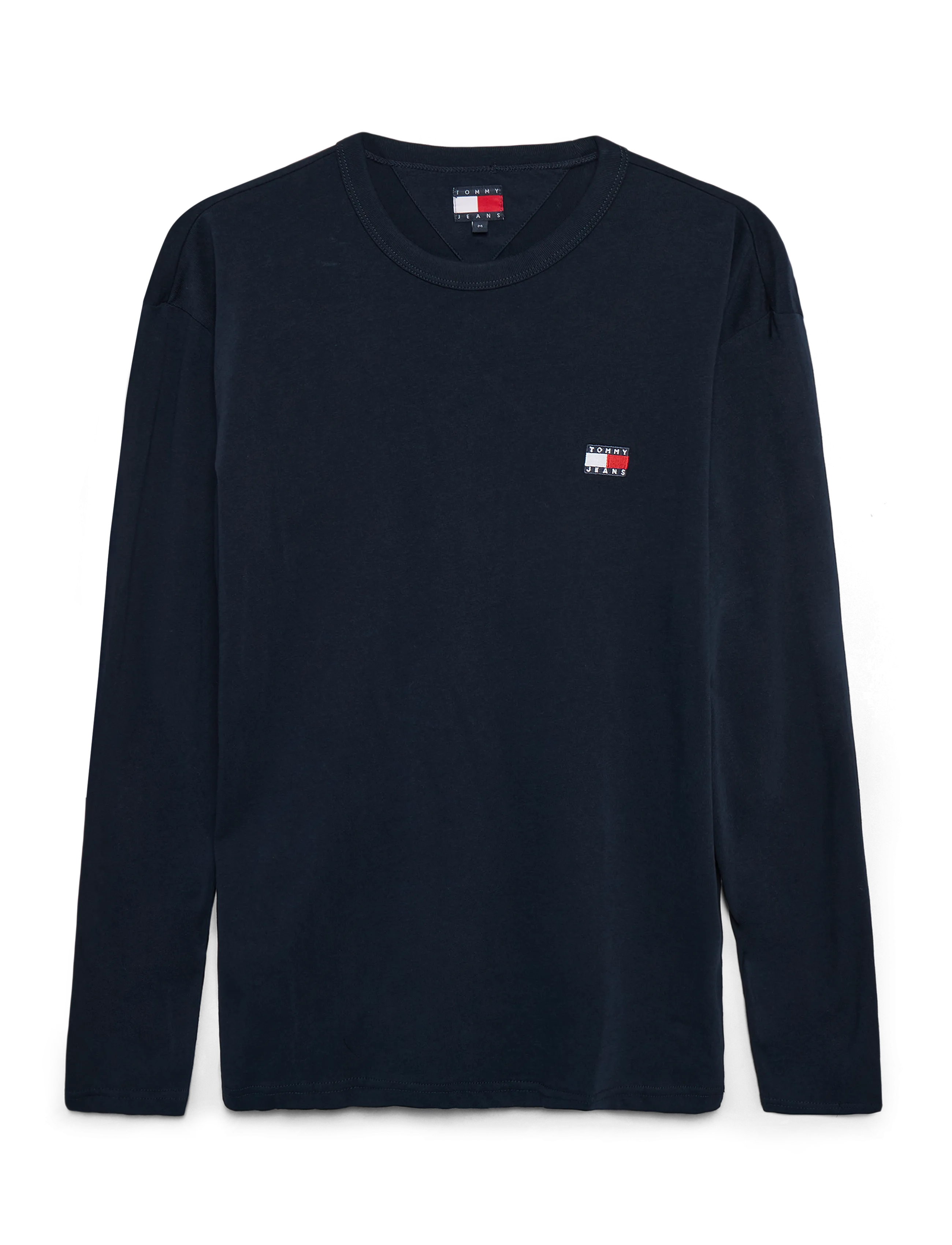 Tommy Jeans TJM REG BADGE TEE LS - Tøj - DARK NIGHT NAVY / navy