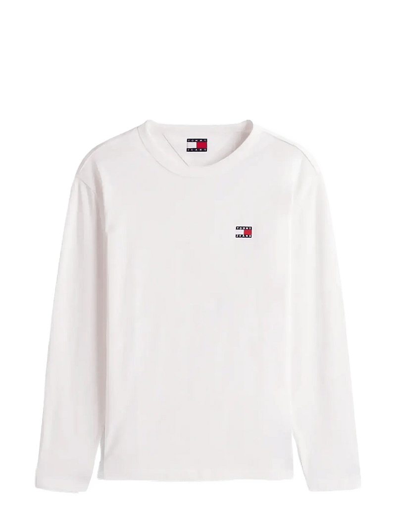 Tommy Jeans - TJM REG BADGE TEE LS - långärmade t-shirts - ecru - 1