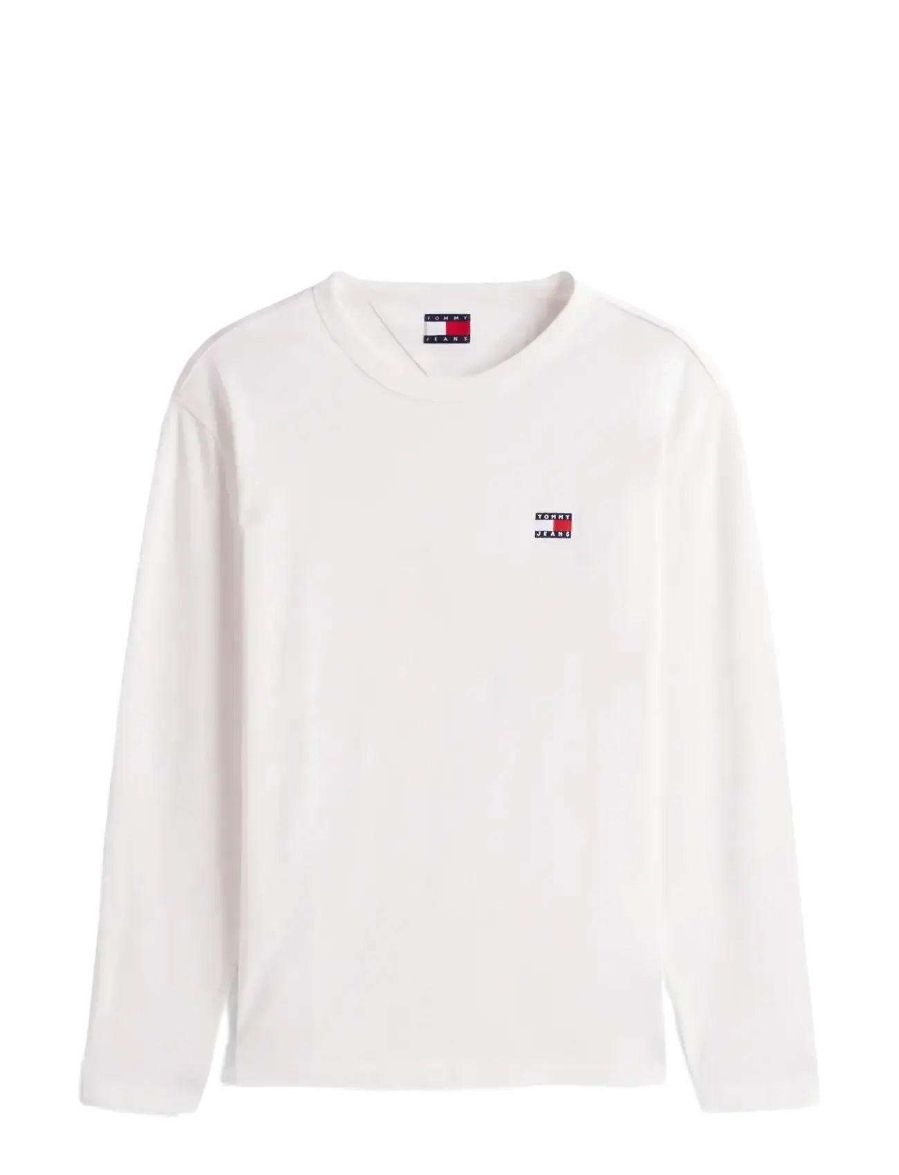Tommy Jeans TJM REG BADGE TEE LS - T-shirts - ECRU / cream