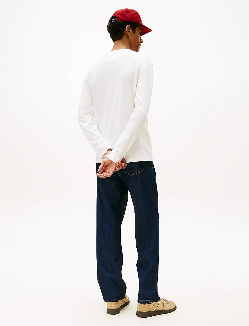 Tommy Jeans - TJM REG BADGE TEE LS - långärmade t-shirts - ecru - 3